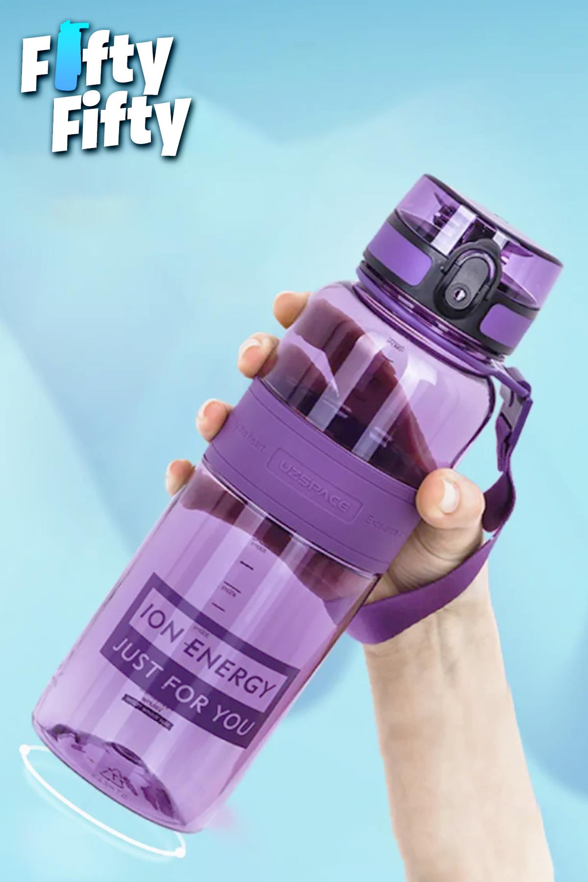 Uzspace Tritan Su Matarası 1000ml 1 Litre Büyük Boy Yenilenen Renkler 