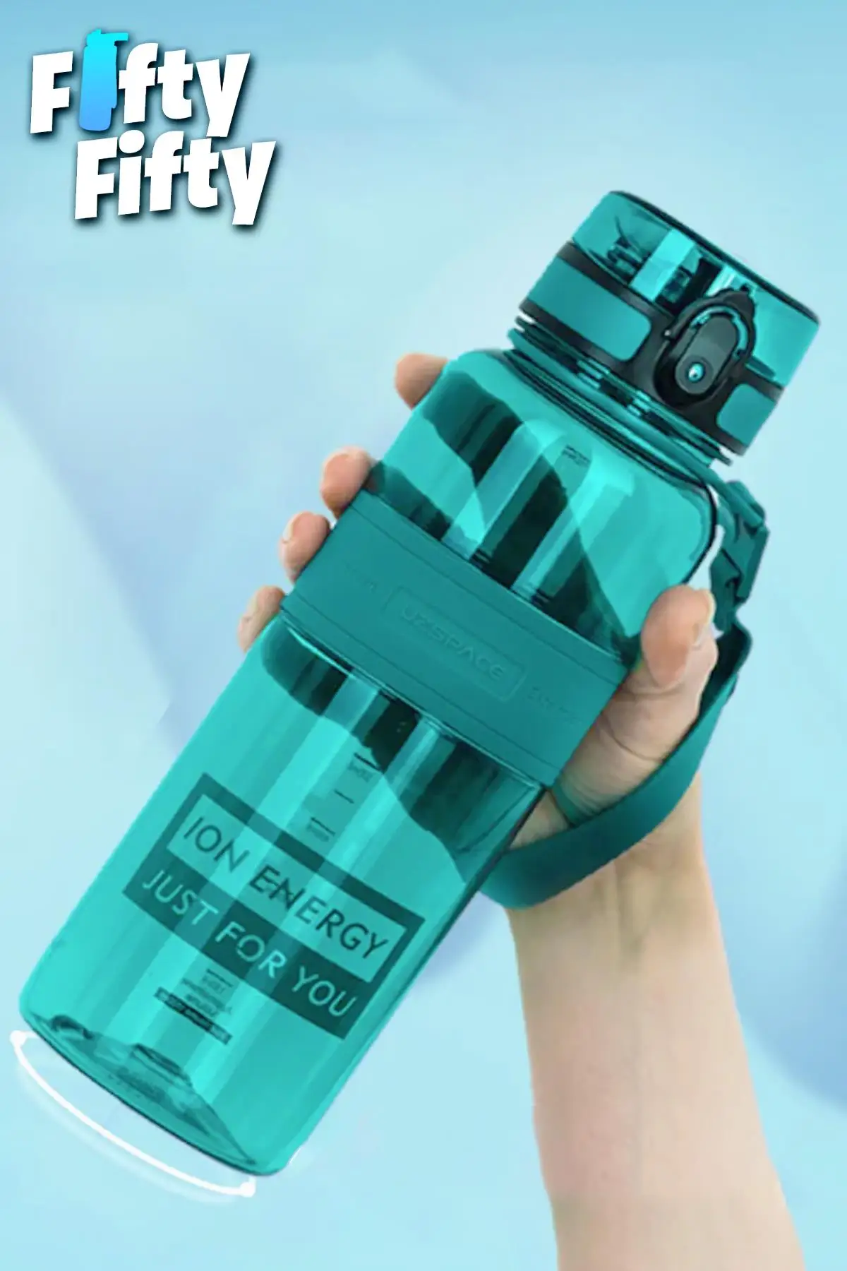 Uzspace Tritan Su Matarası 1000ml 1 Litre Büyük Boy Yenilenen Renkler 