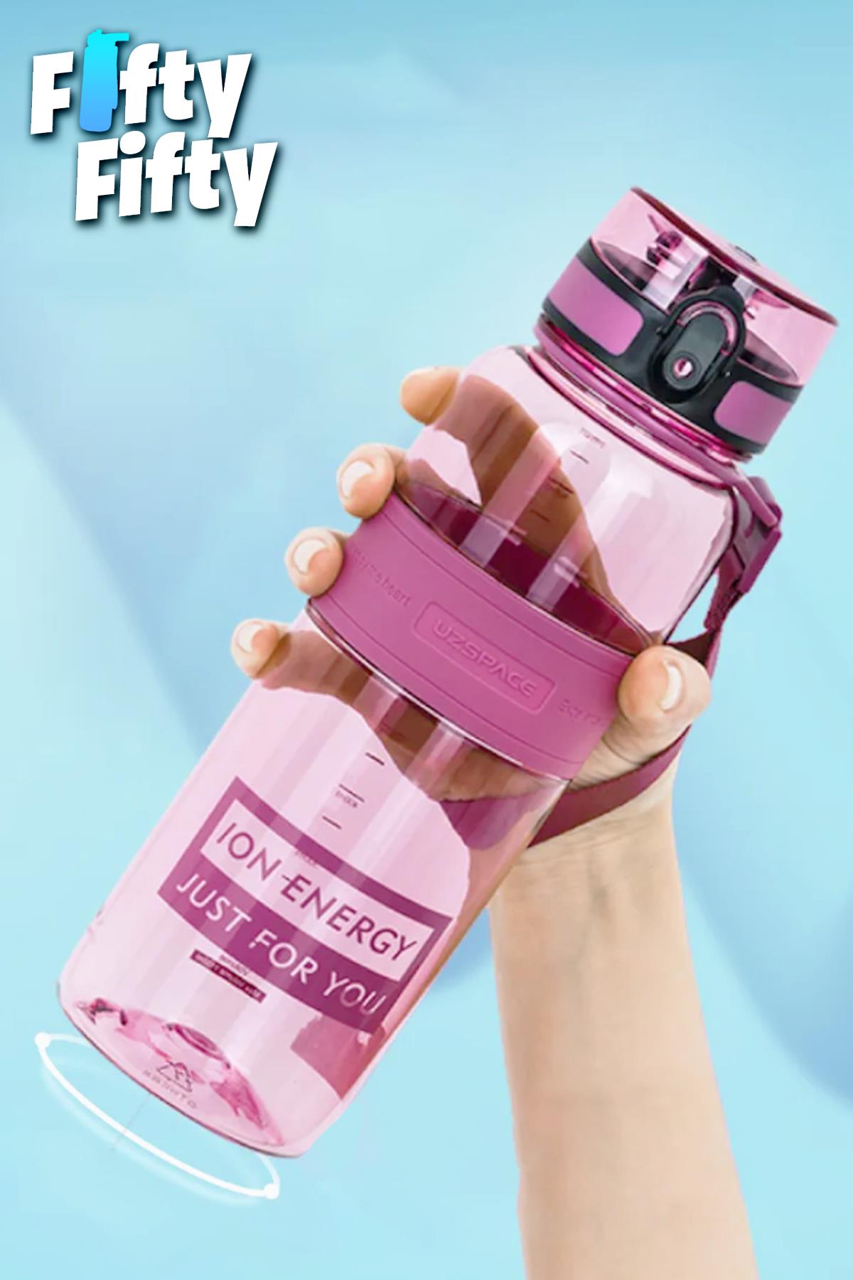 Uzspace Tritan Su Matarası 1000ml 1 Litre Büyük Boy Yenilenen Renkler 