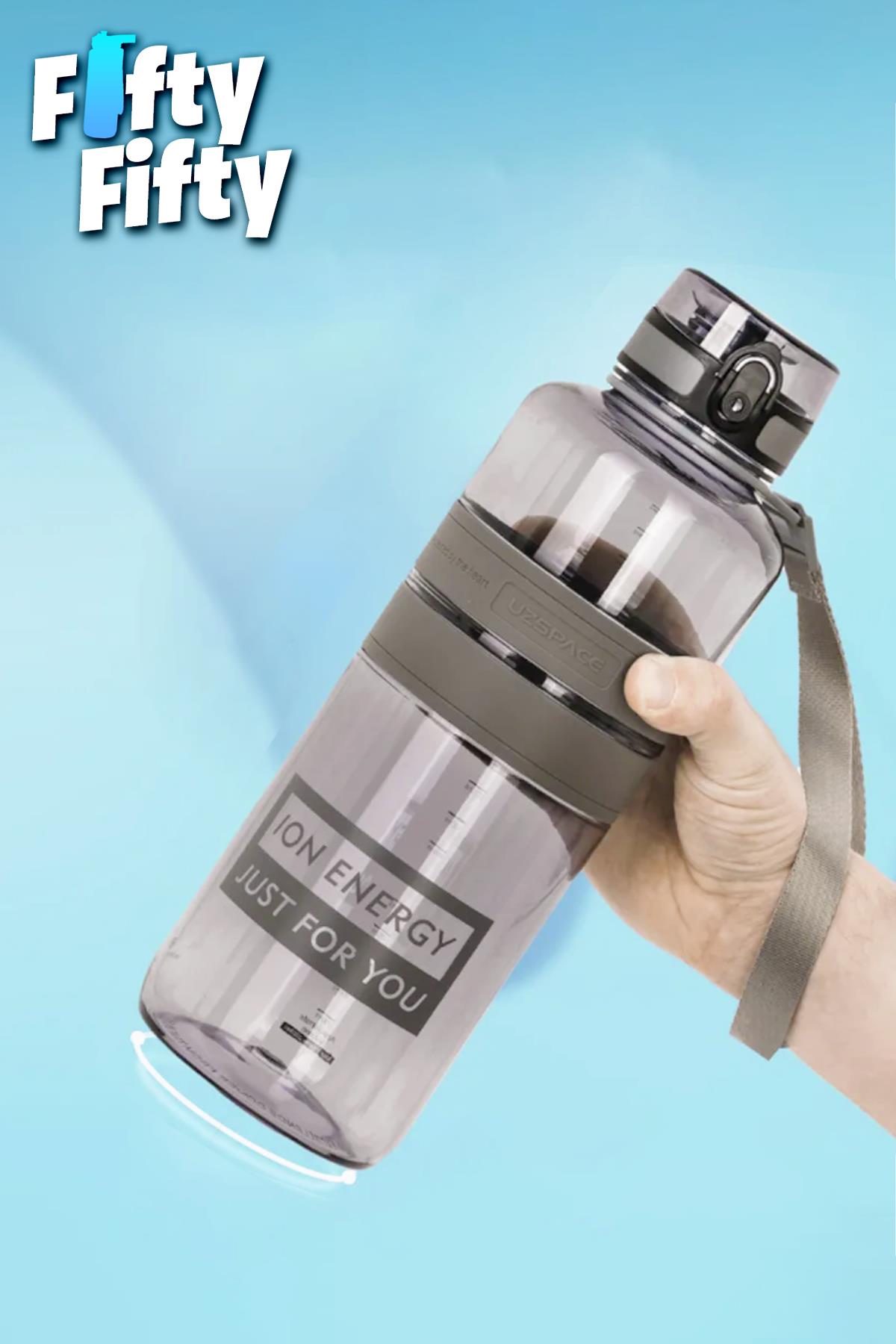 Uzspace Tritan Su Matarası 1500ml 1.5 Litre Mega Boy Yenilenen Renkler 