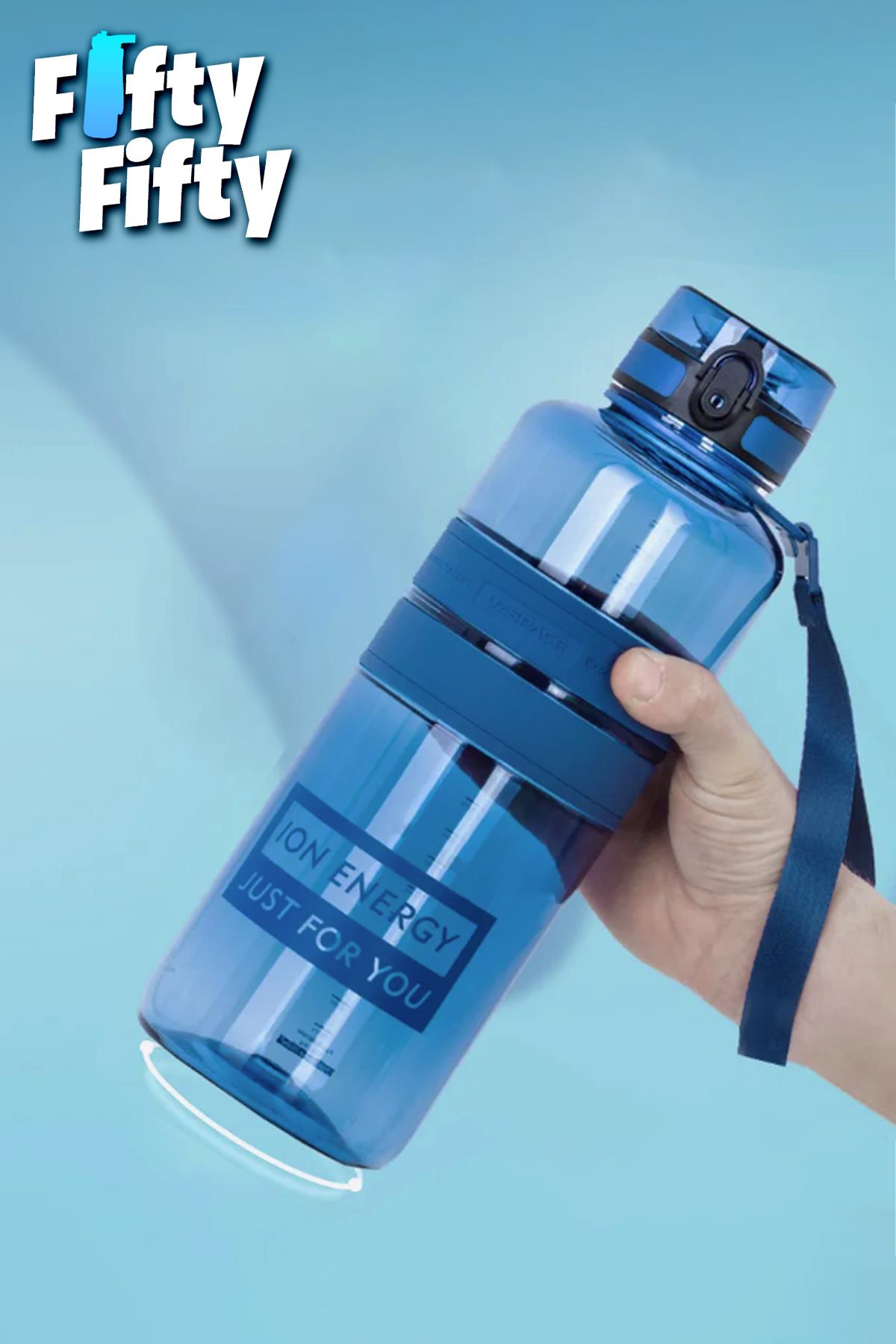 Uzspace Tritan Su Matarası 1500ml 1.5 Litre Mega Boy Yenilenen Renkler 