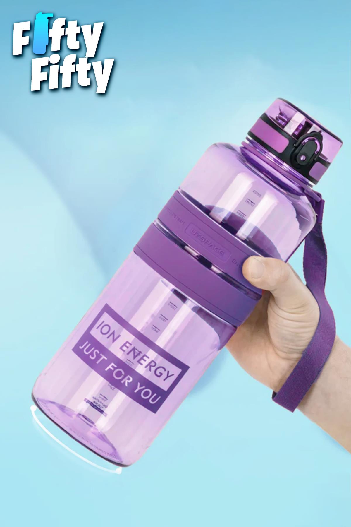 Uzspace Tritan Su Matarası 1500ml 1.5 Litre Mega Boy Yenilenen Renkler 