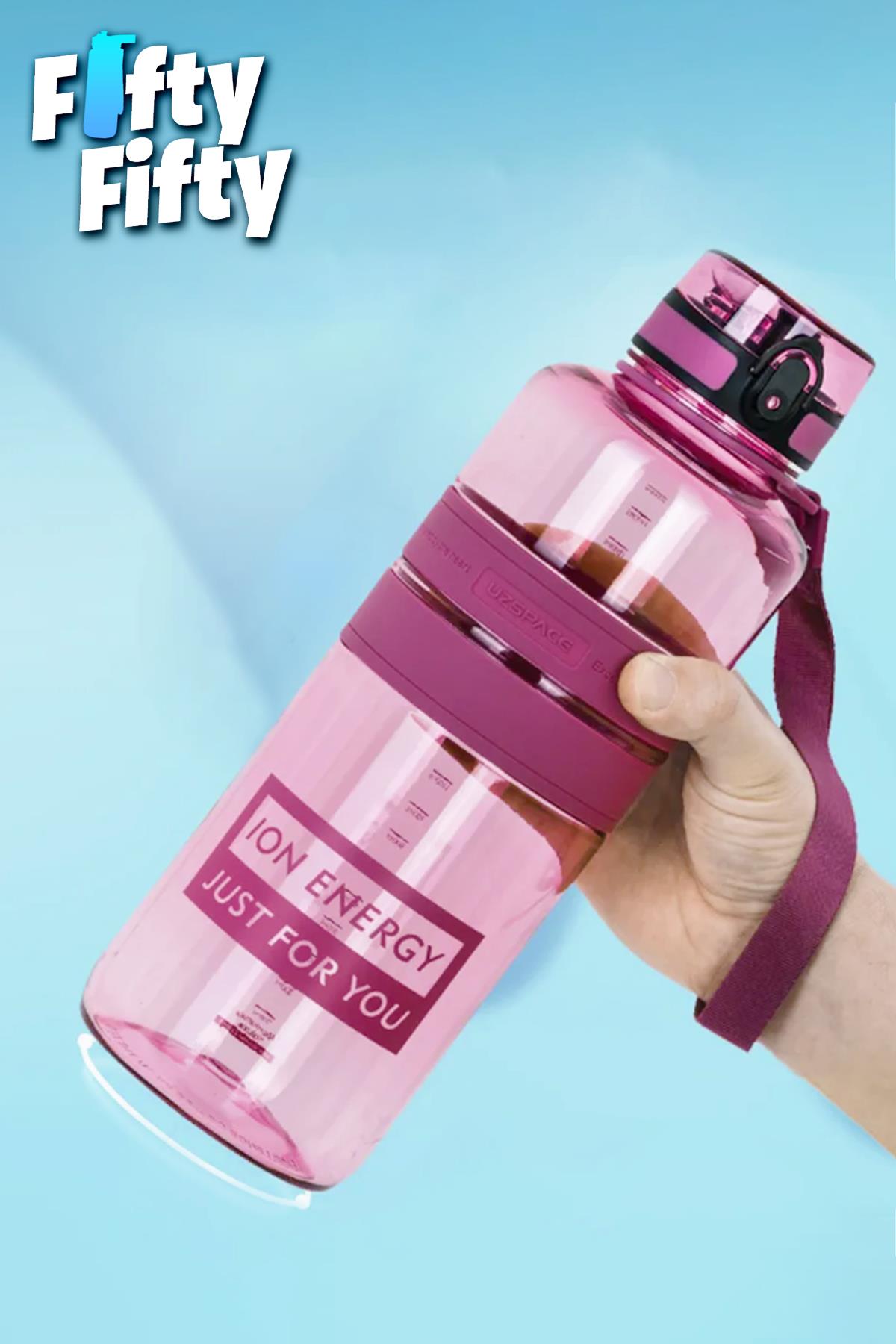 Uzspace Tritan Su Matarası 1500ml 1.5 Litre Mega Boy Yenilenen Renkler 