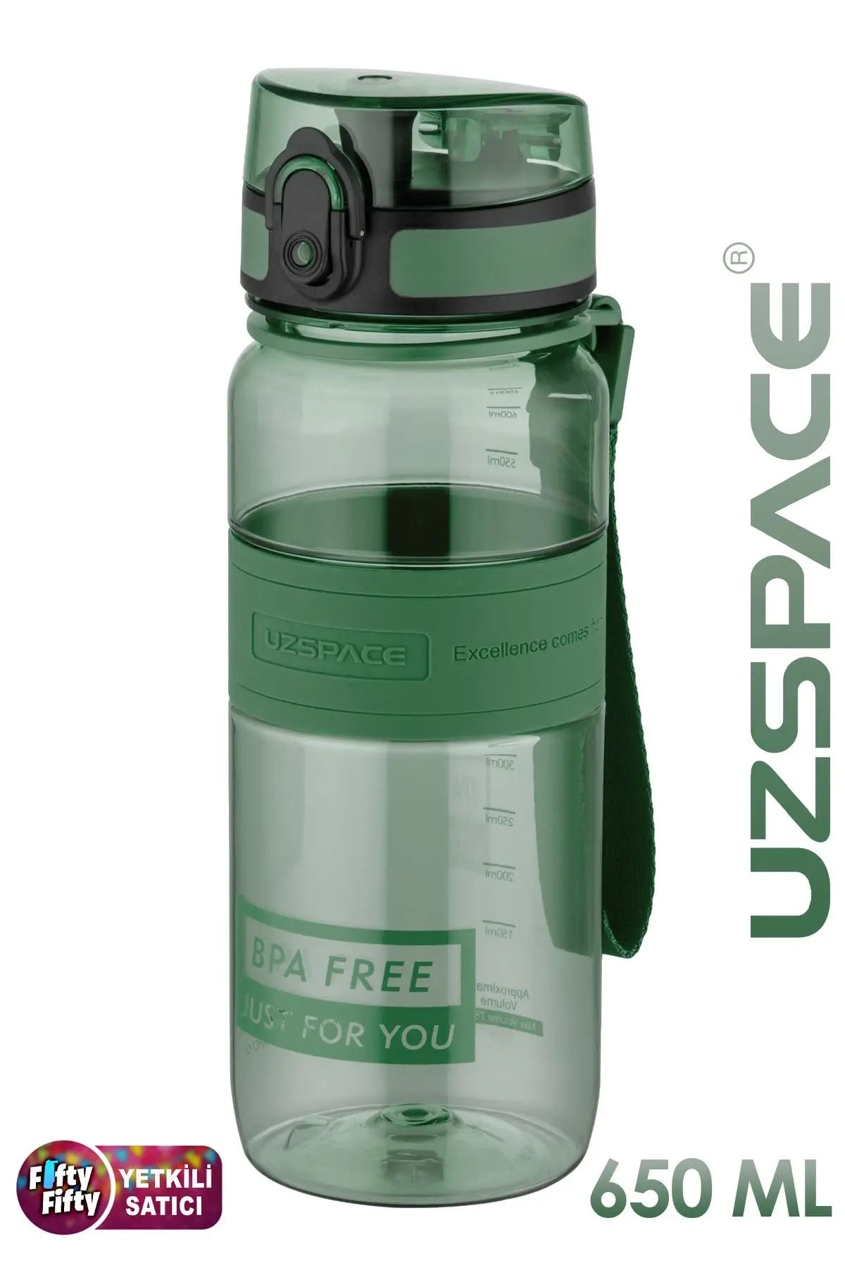Uzspace Tritan Su Matarası 650 Ml Yenilenen Renkler 