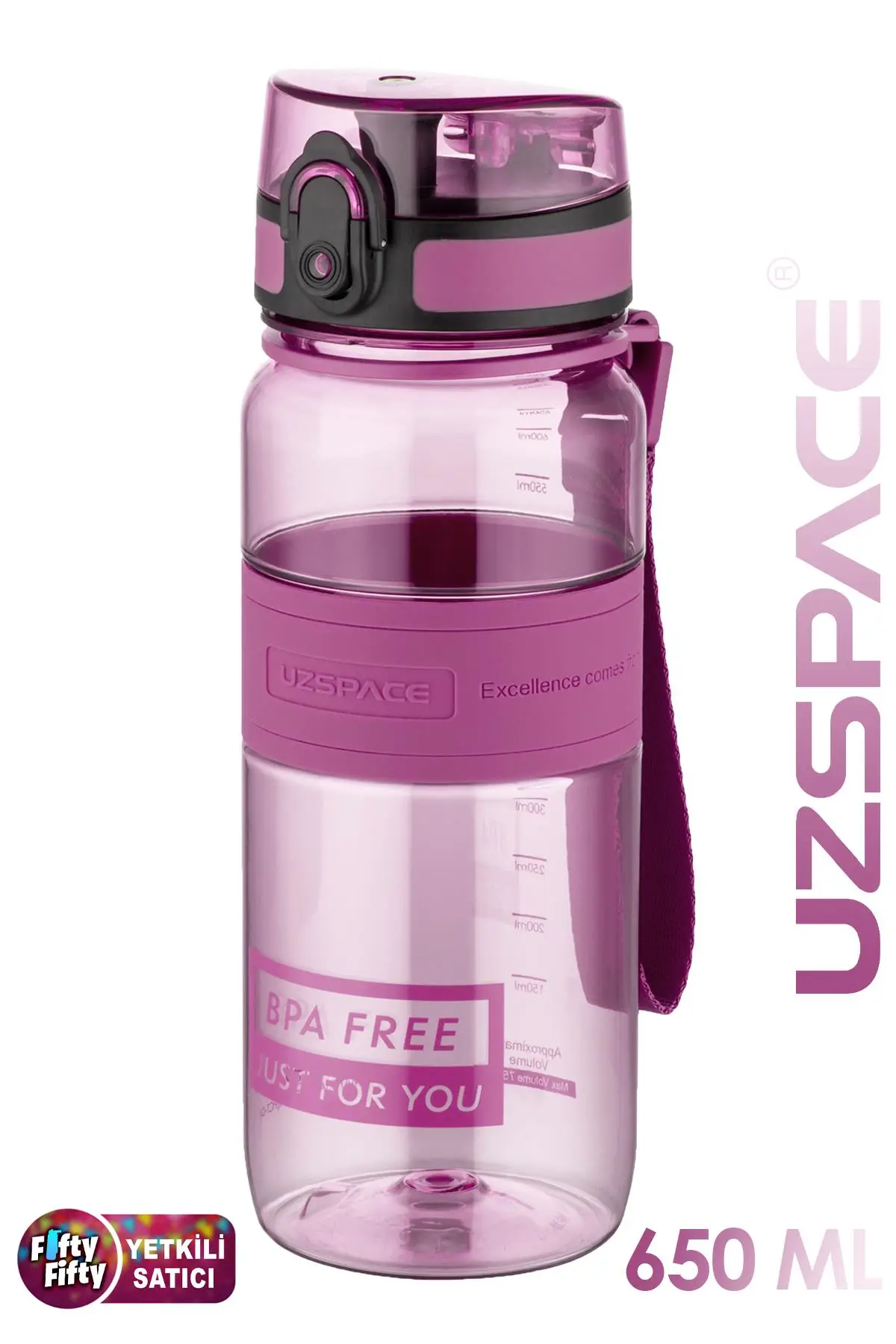 Uzspace Tritan Su Matarası 650 Ml Yenilenen Renkler 