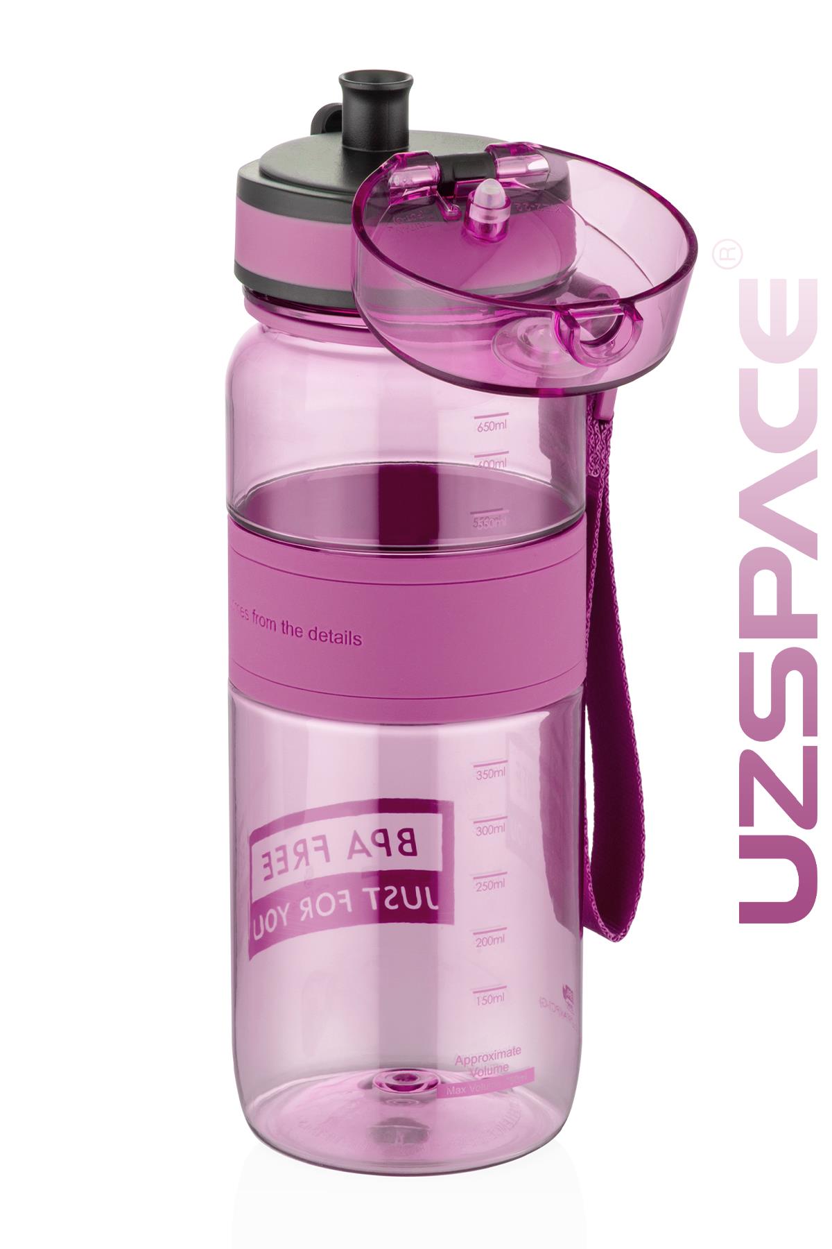 Uzspace Tritan Su Matarası 650 Ml Yenilenen Renkler 