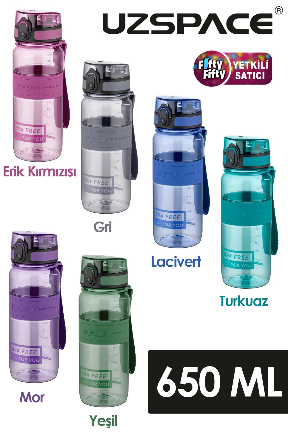 Uzspace Tritan Su Matarası 650 Ml Yenilenen Renkler 