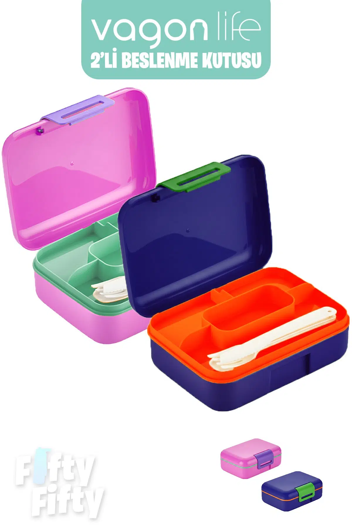 Vagonlife 2’li Beslenme Kutusu ( Seçtiğiniz Renkte 2 Adet Gönderilir )