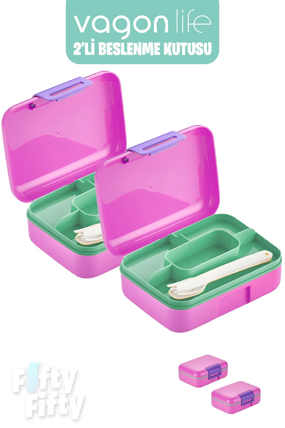 Vagonlife 2’li Beslenme Kutusu ( Seçtiğiniz Renkte 2 Adet Gönderilir )