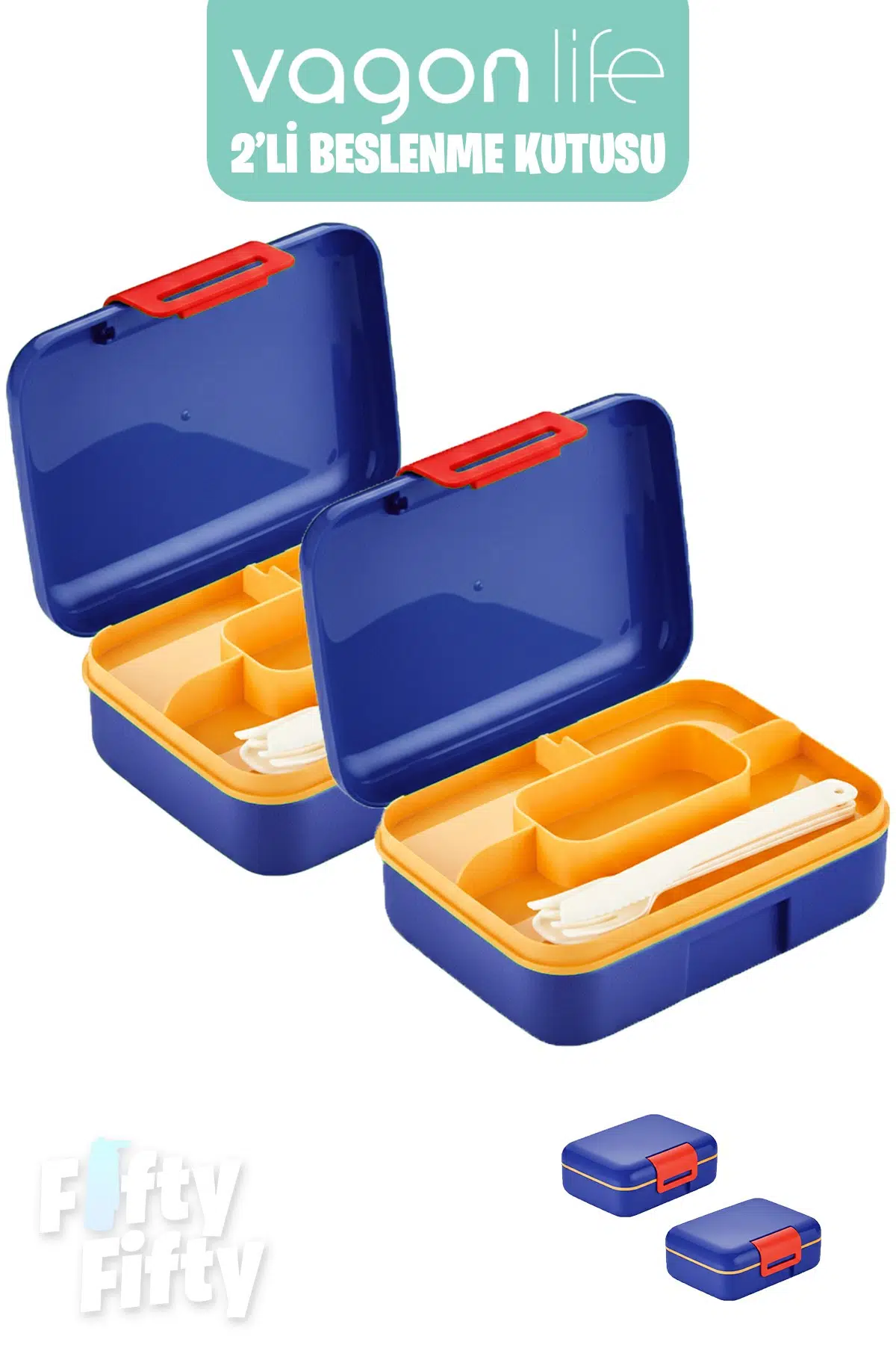 Vagonlife 2’li Beslenme Kutusu ( Seçtiğiniz Renkte 2 Adet Gönderilir )