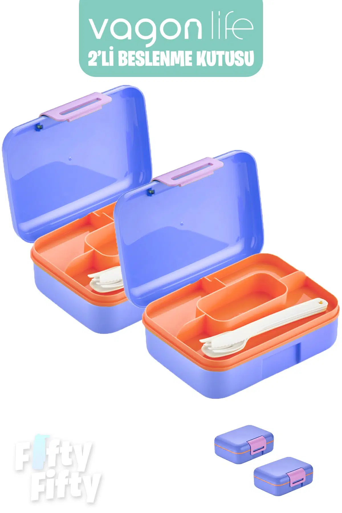 Vagonlife 2’li Beslenme Kutusu ( Seçtiğiniz Renkte 2 Adet Gönderilir )