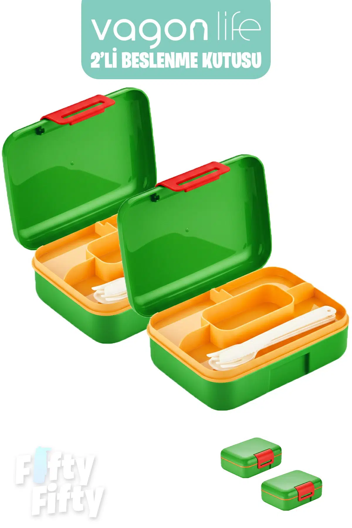 Vagonlife 2’li Beslenme Kutusu ( Seçtiğiniz Renkte 2 Adet Gönderilir )