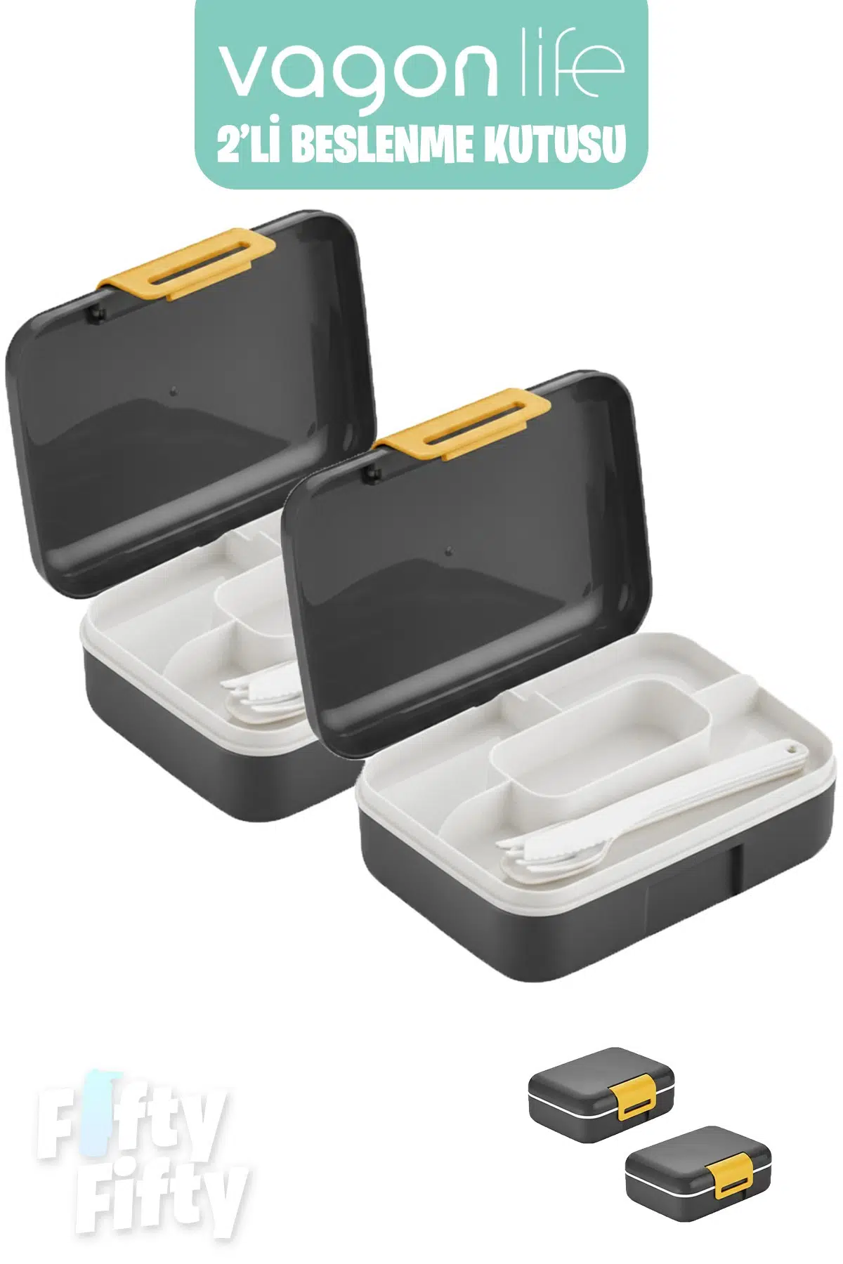 Vagonlife 2’li Beslenme Kutusu ( Seçtiğiniz Renkte 2 Adet Gönderilir )