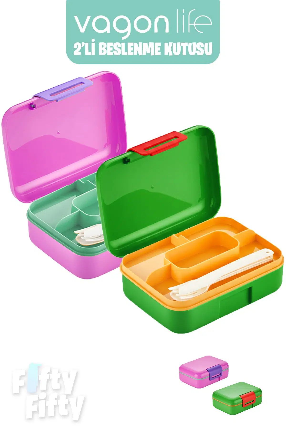 Vagonlife 2’li Beslenme Kutusu ( Seçtiğiniz Renkte 2 Adet Gönderilir )