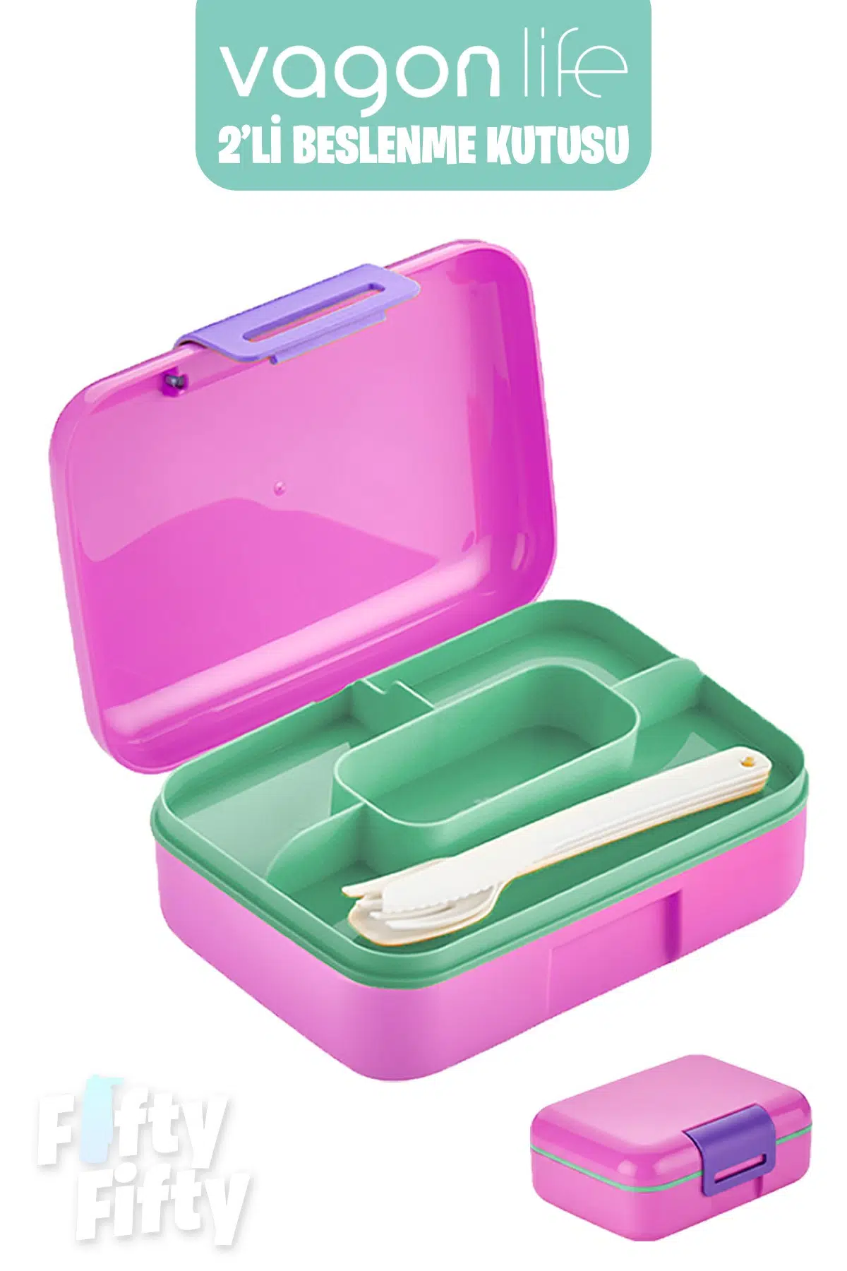 Vagonlife 2’li Beslenme Kutusu ( Seçtiğiniz Renkte 2 Adet Gönderilir )
