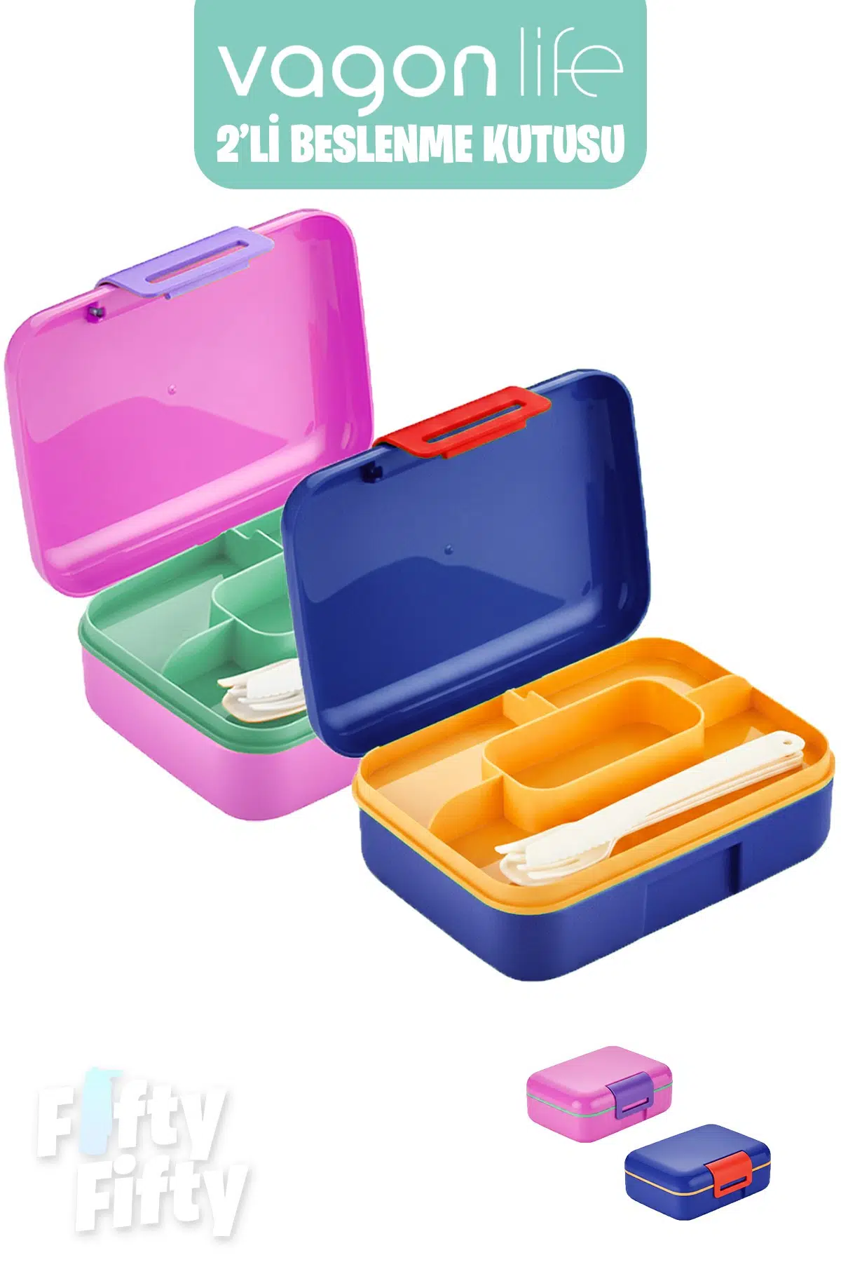 Vagonlife 2’li Beslenme Kutusu ( Seçtiğiniz Renkte 2 Adet Gönderilir )
