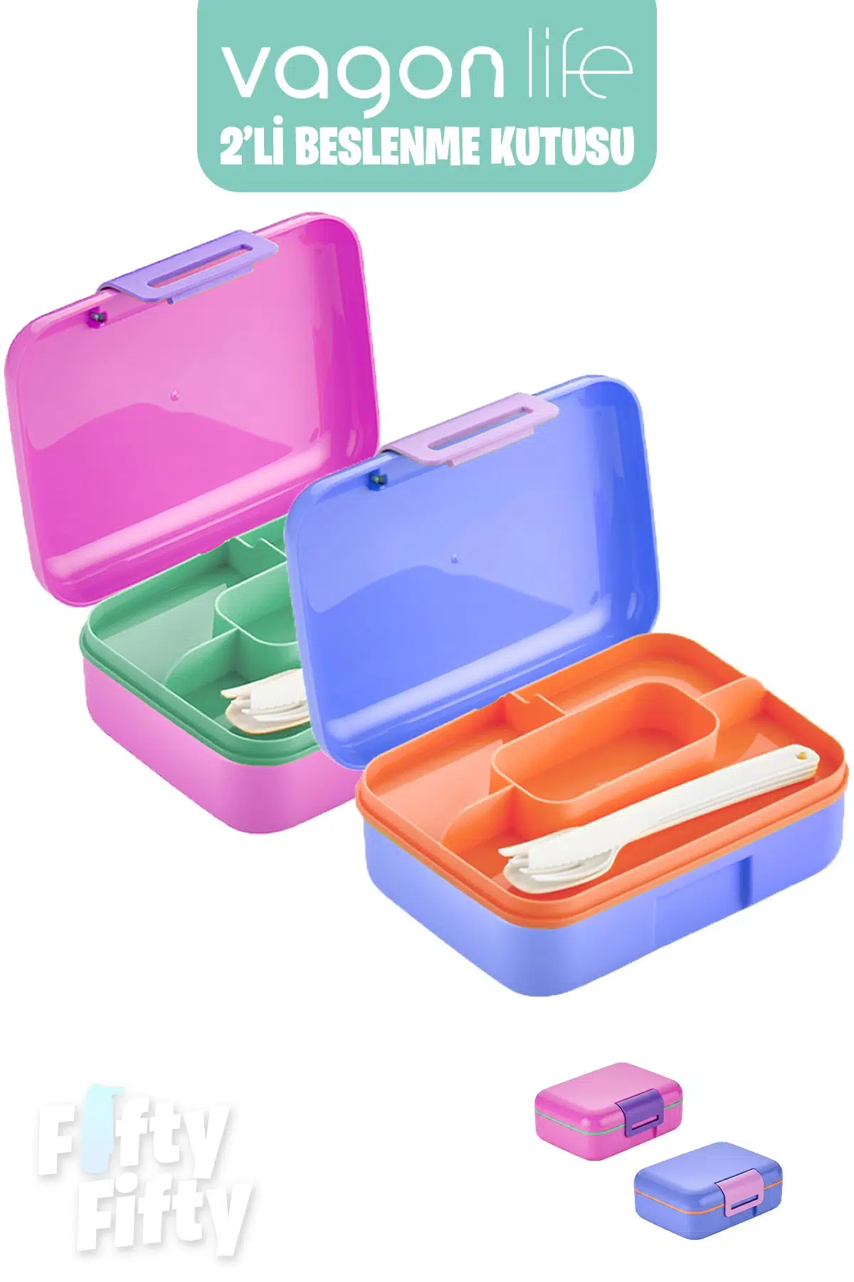 Vagonlife 2’li Beslenme Kutusu ( Seçtiğiniz Renkte 2 Adet Gönderilir )