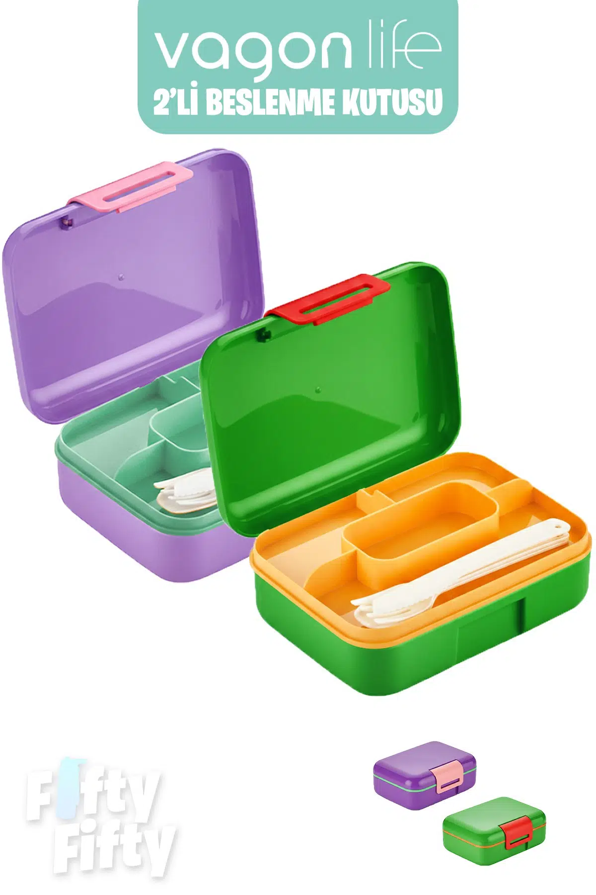 Vagonlife 2’li Beslenme Kutusu ( Seçtiğiniz Renkte 2 Adet Gönderilir )