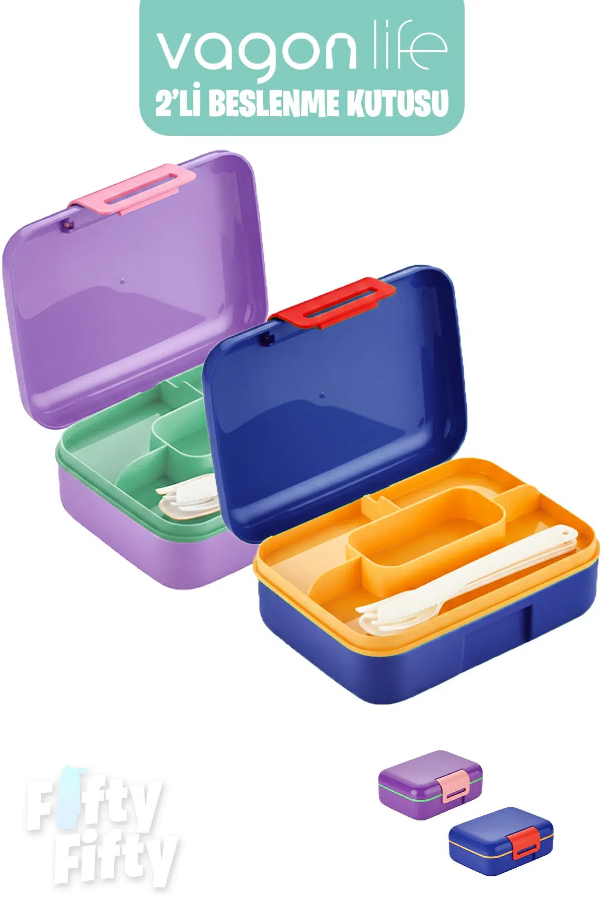 Vagonlife 2’li Beslenme Kutusu ( Seçtiğiniz Renkte 2 Adet Gönderilir )