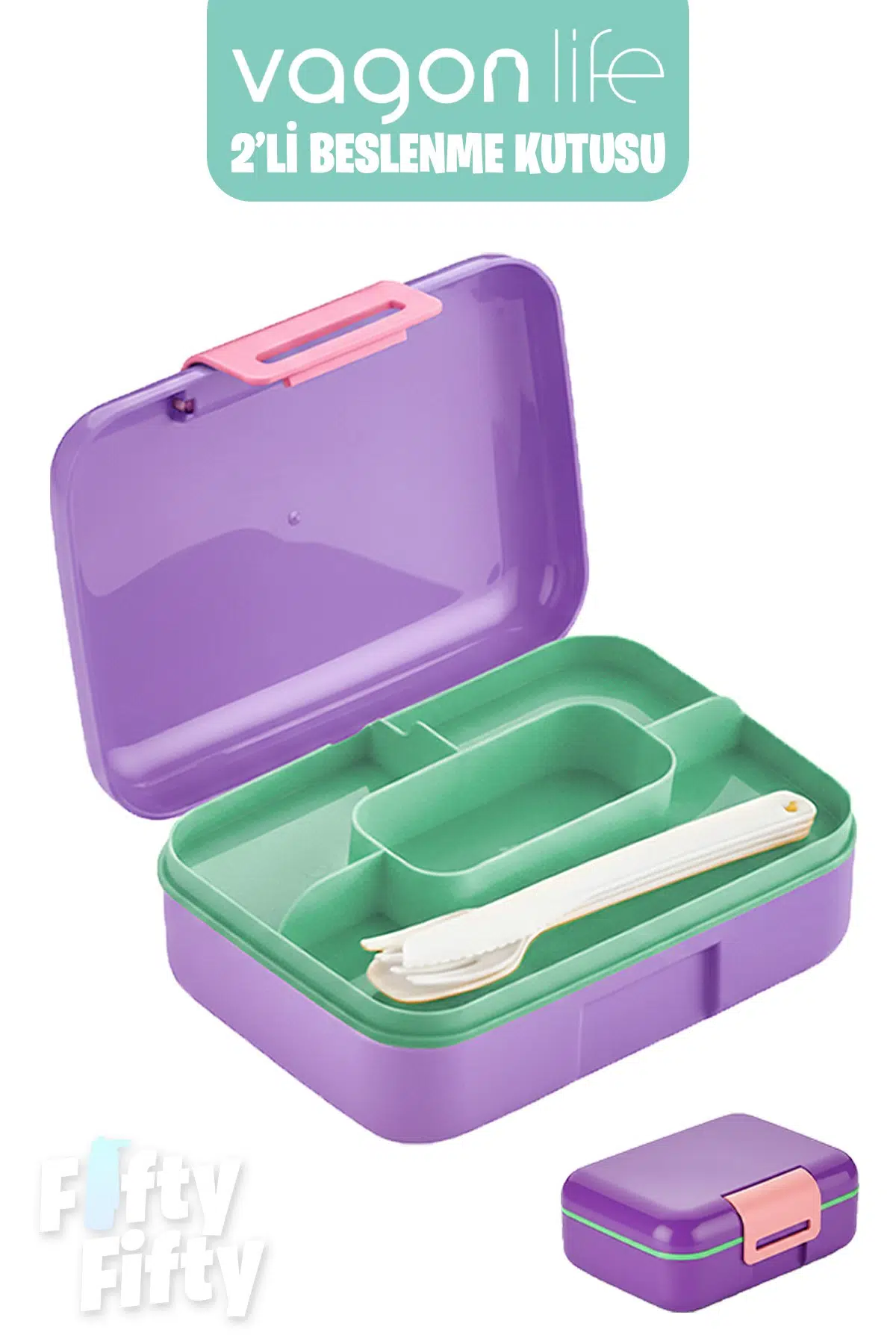 Vagonlife 2’li Beslenme Kutusu ( Seçtiğiniz Renkte 2 Adet Gönderilir )