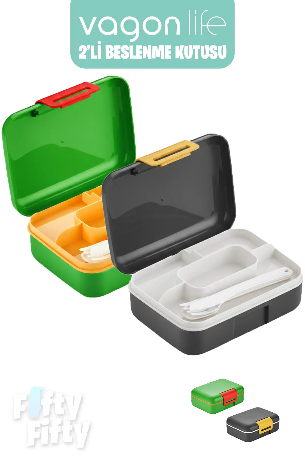 Vagonlife 2’li Beslenme Kutusu ( Seçtiğiniz Renkte 2 Adet Gönderilir )