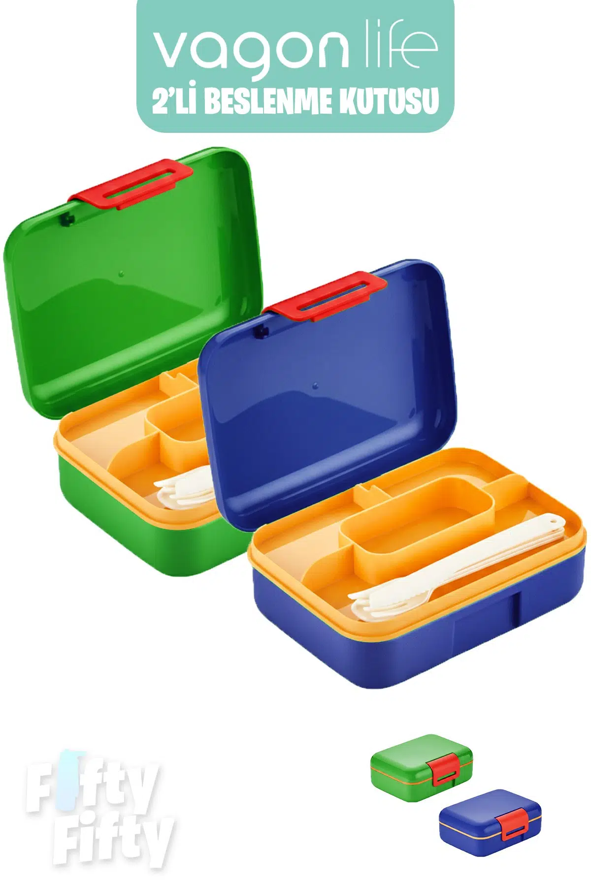 Vagonlife 2’li Beslenme Kutusu ( Seçtiğiniz Renkte 2 Adet Gönderilir )