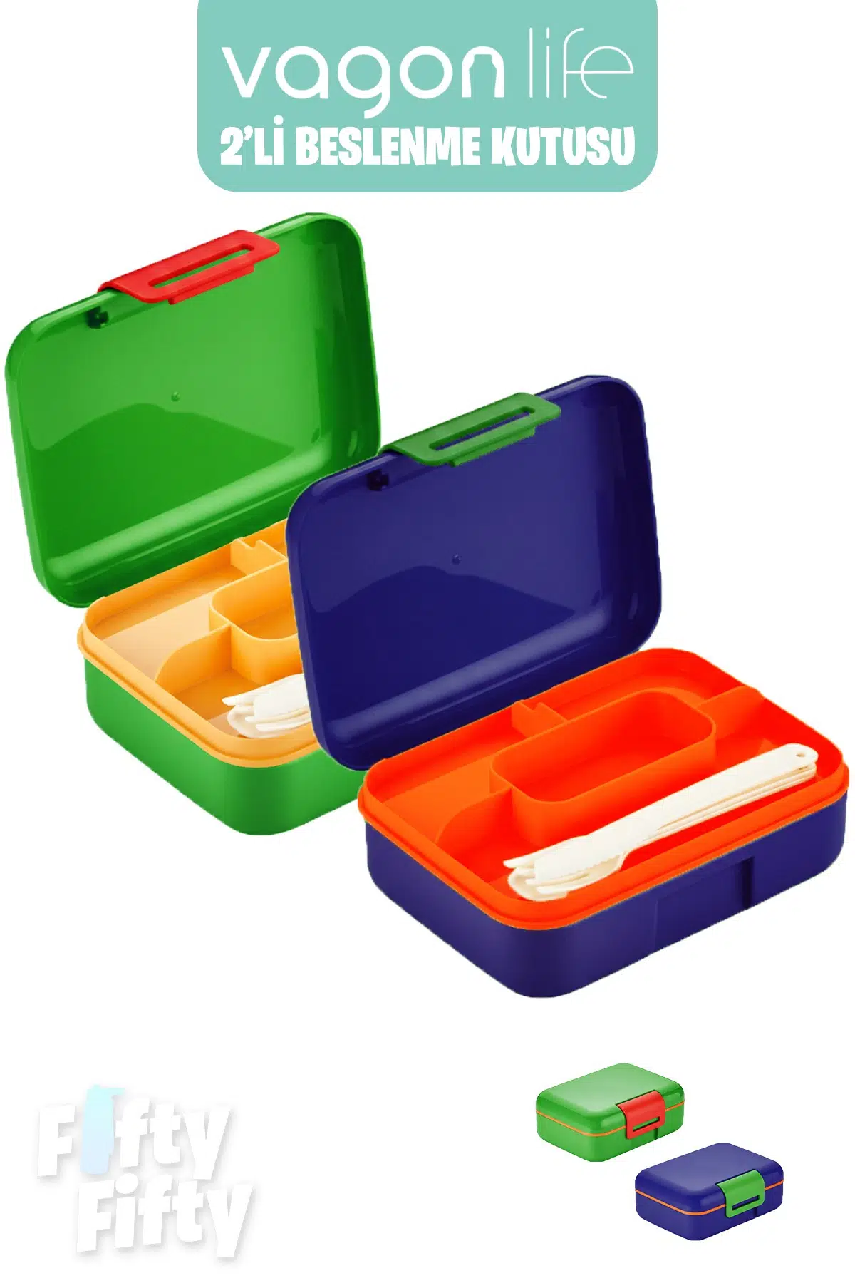 Vagonlife 2’li Beslenme Kutusu ( Seçtiğiniz Renkte 2 Adet Gönderilir )