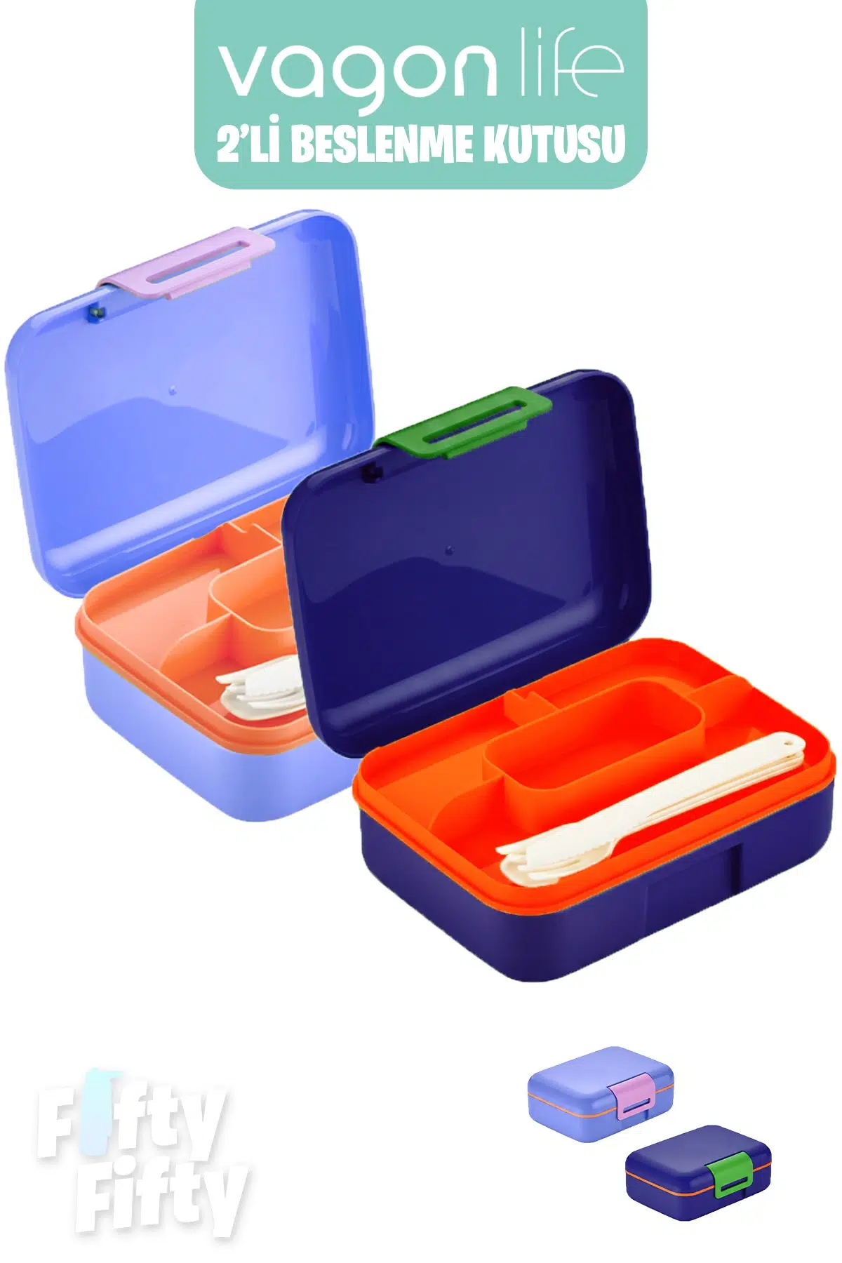 Vagonlife 2’li Beslenme Kutusu ( Seçtiğiniz Renkte 2 Adet Gönderilir )