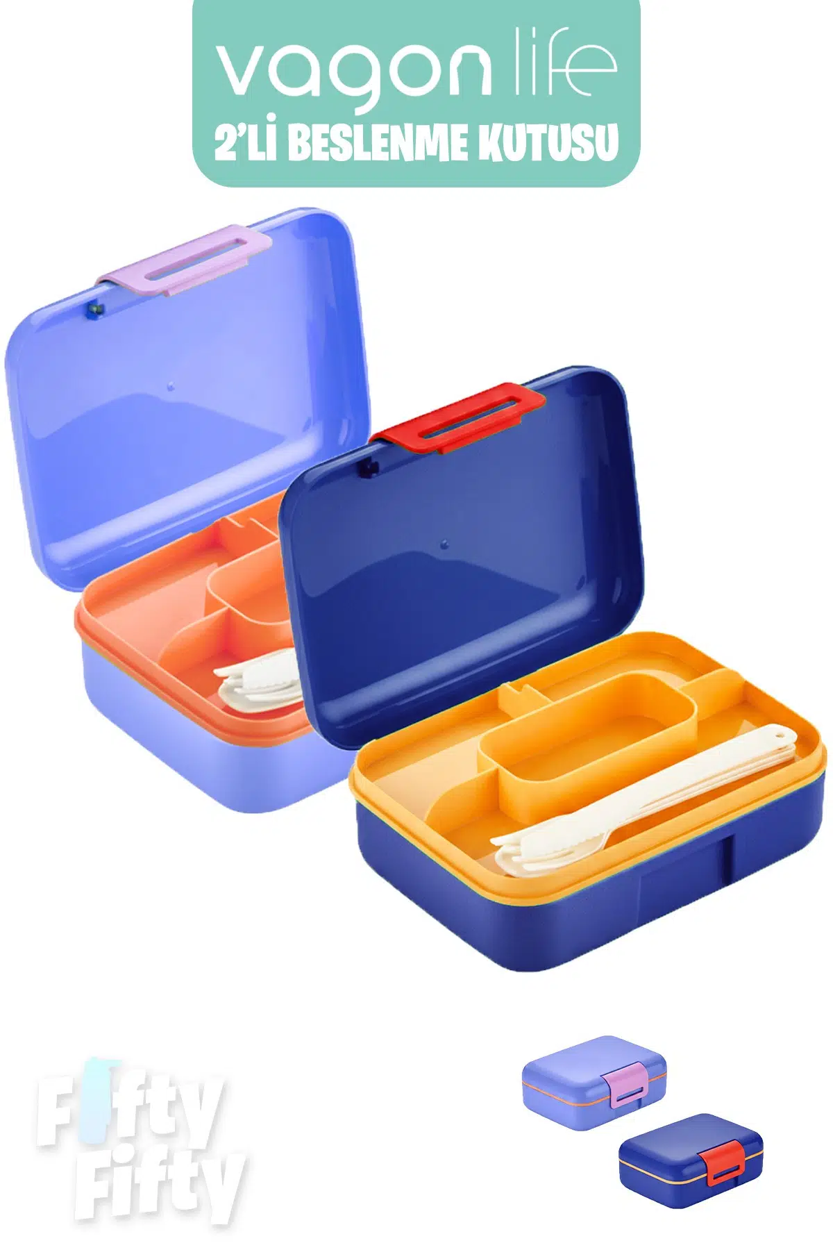 Vagonlife 2’li Beslenme Kutusu ( Seçtiğiniz Renkte 2 Adet Gönderilir )