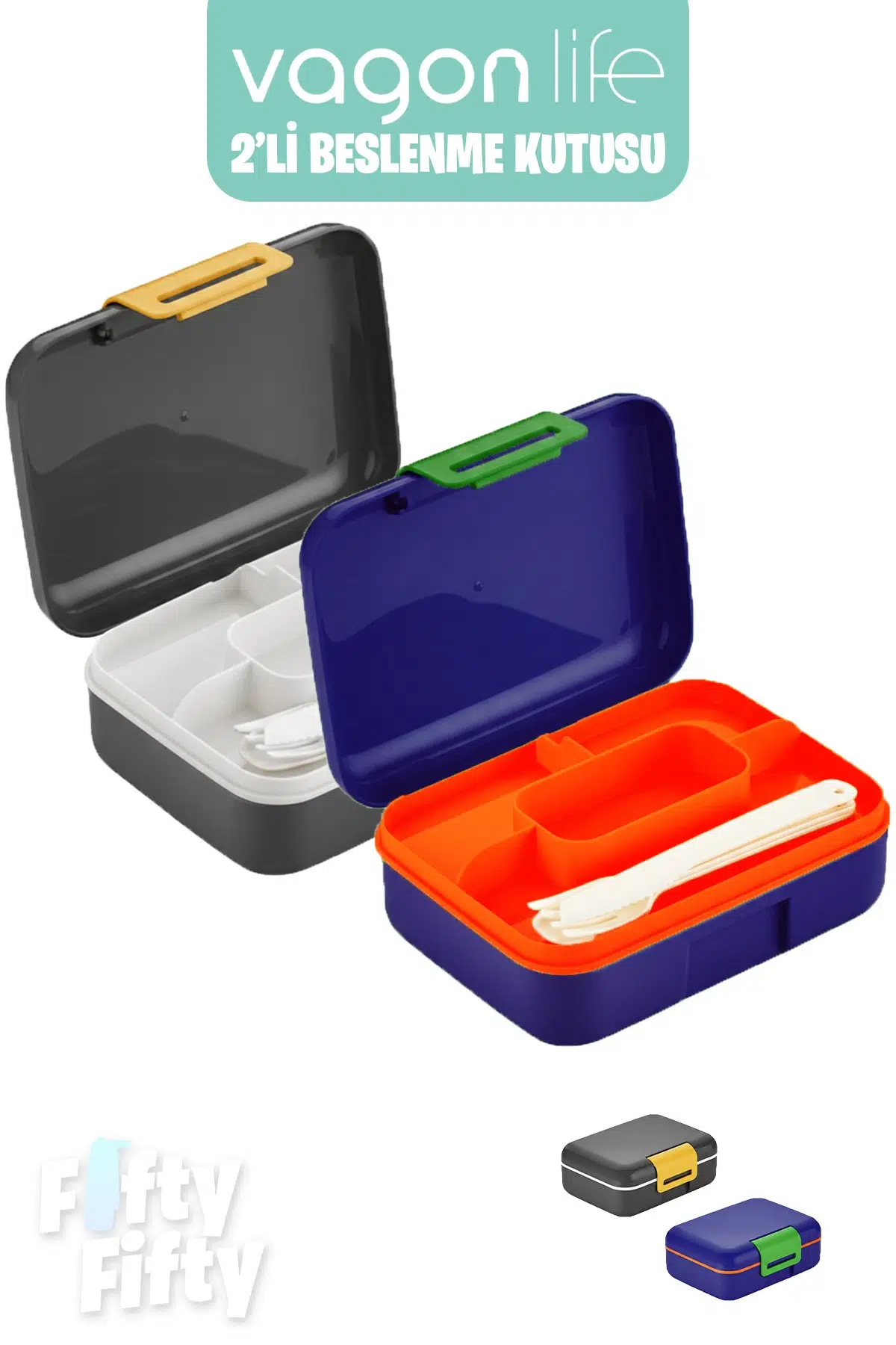 Vagonlife 2’li Beslenme Kutusu ( Seçtiğiniz Renkte 2 Adet Gönderilir )