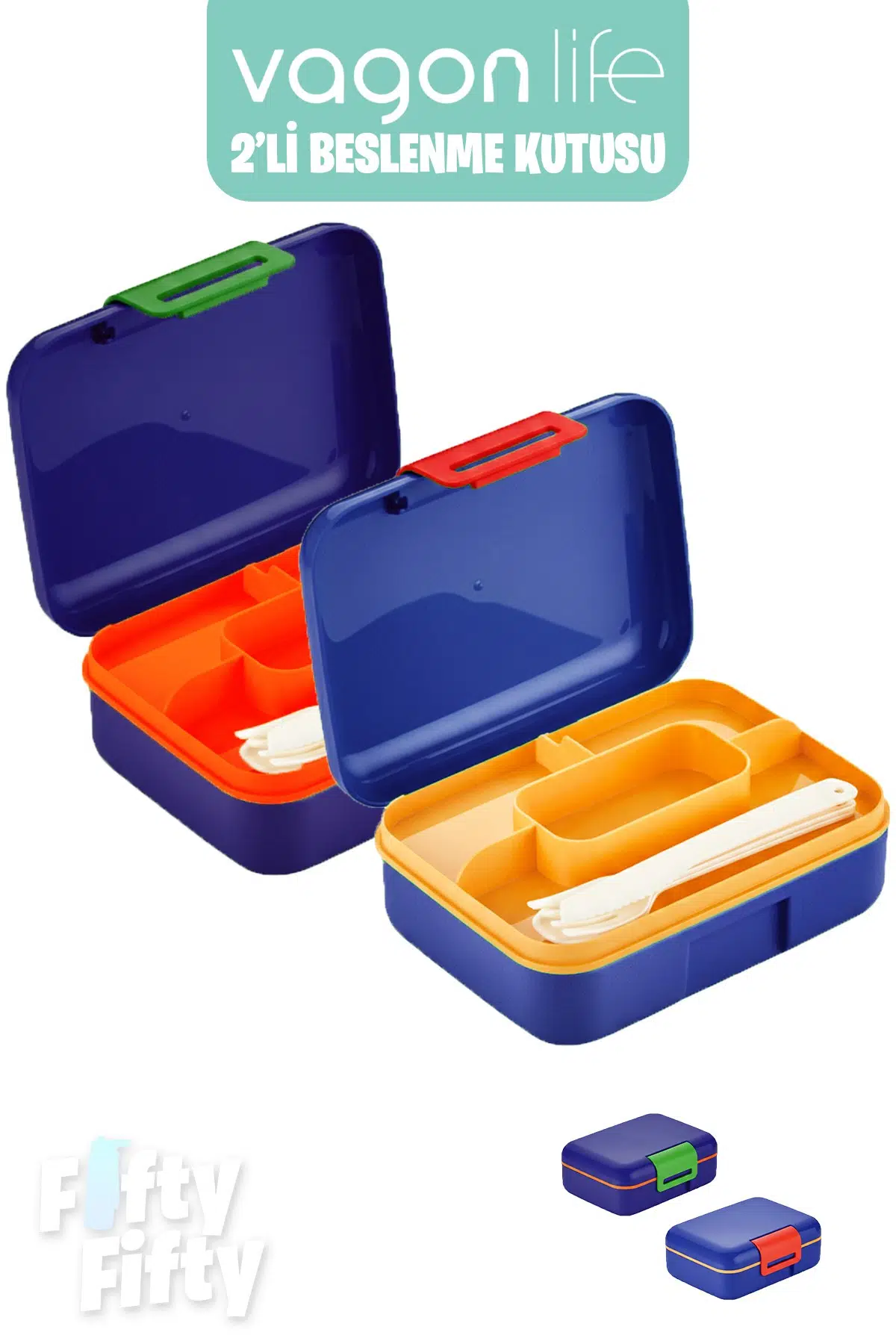 Vagonlife 2’li Beslenme Kutusu ( Seçtiğiniz Renkte 2 Adet Gönderilir )