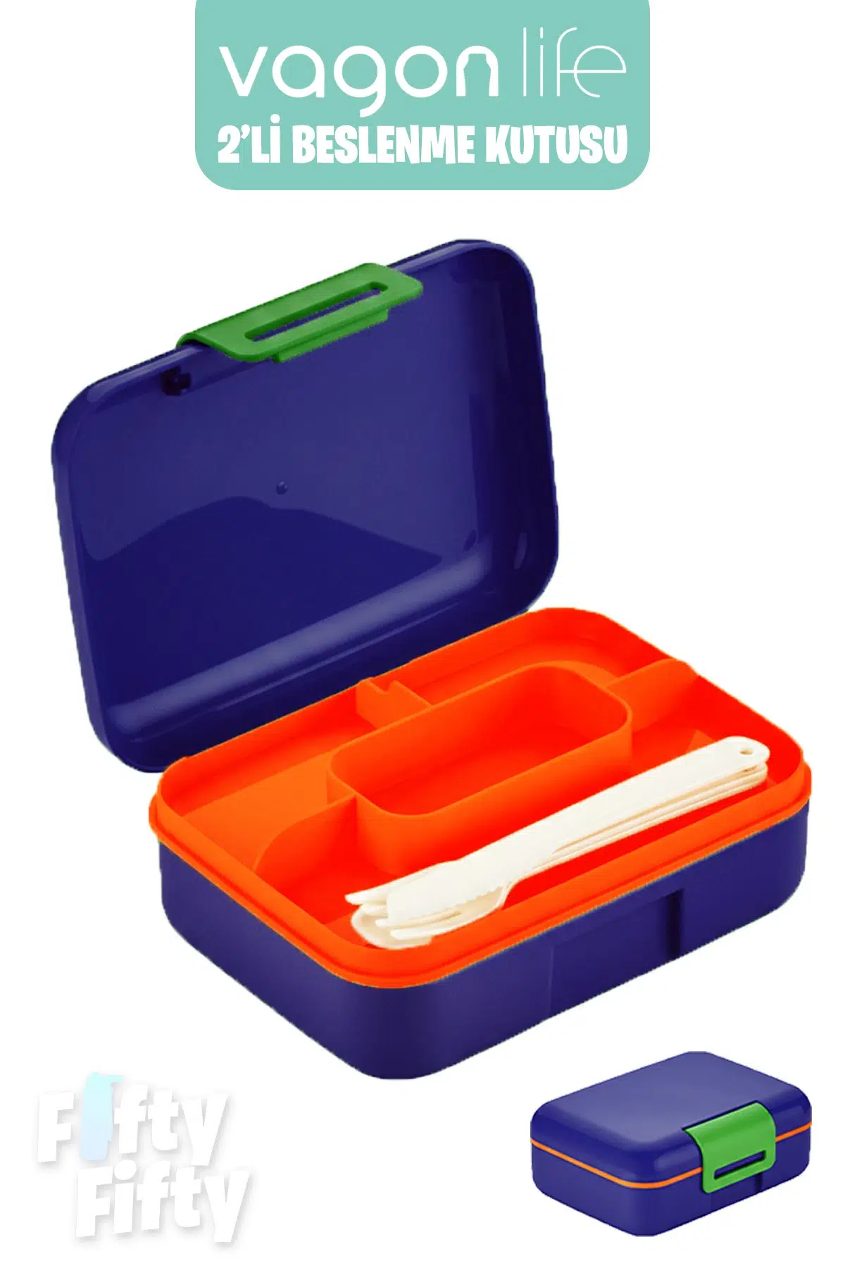 Vagonlife 2’li Beslenme Kutusu ( Seçtiğiniz Renkte 2 Adet Gönderilir )