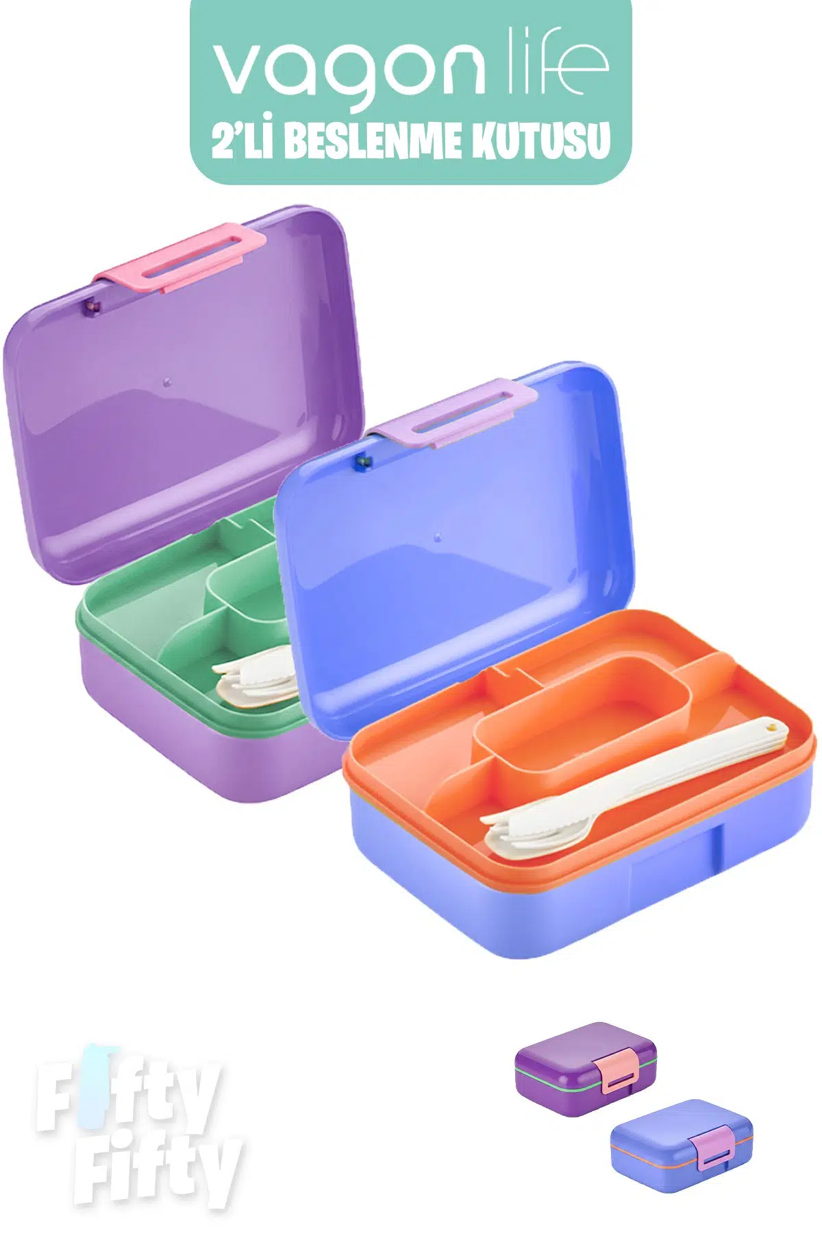 Vagonlife 2’li Beslenme Kutusu ( Seçtiğiniz Renkte 2 Adet Gönderilir )