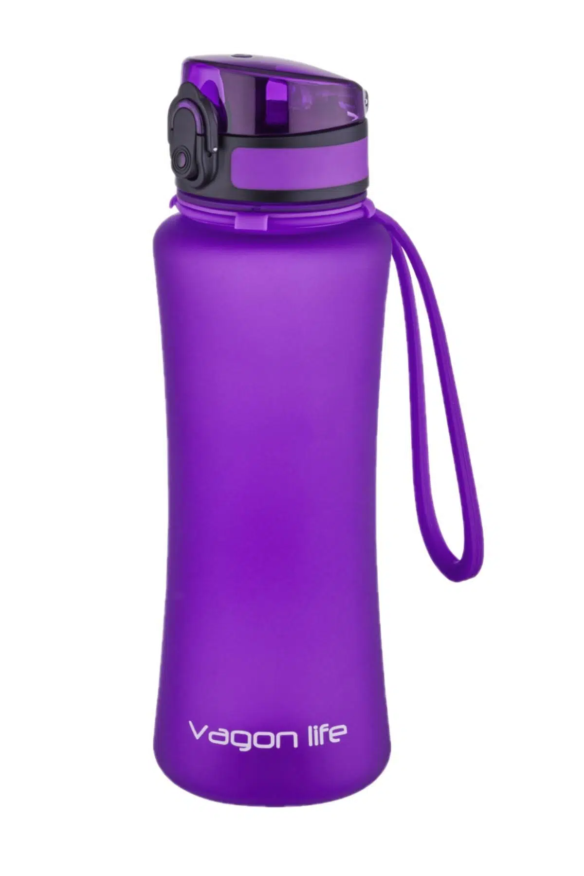 Vagonlife 550 ml Tritan Silikn Taşıma Askılı Su Matarası - Pembe