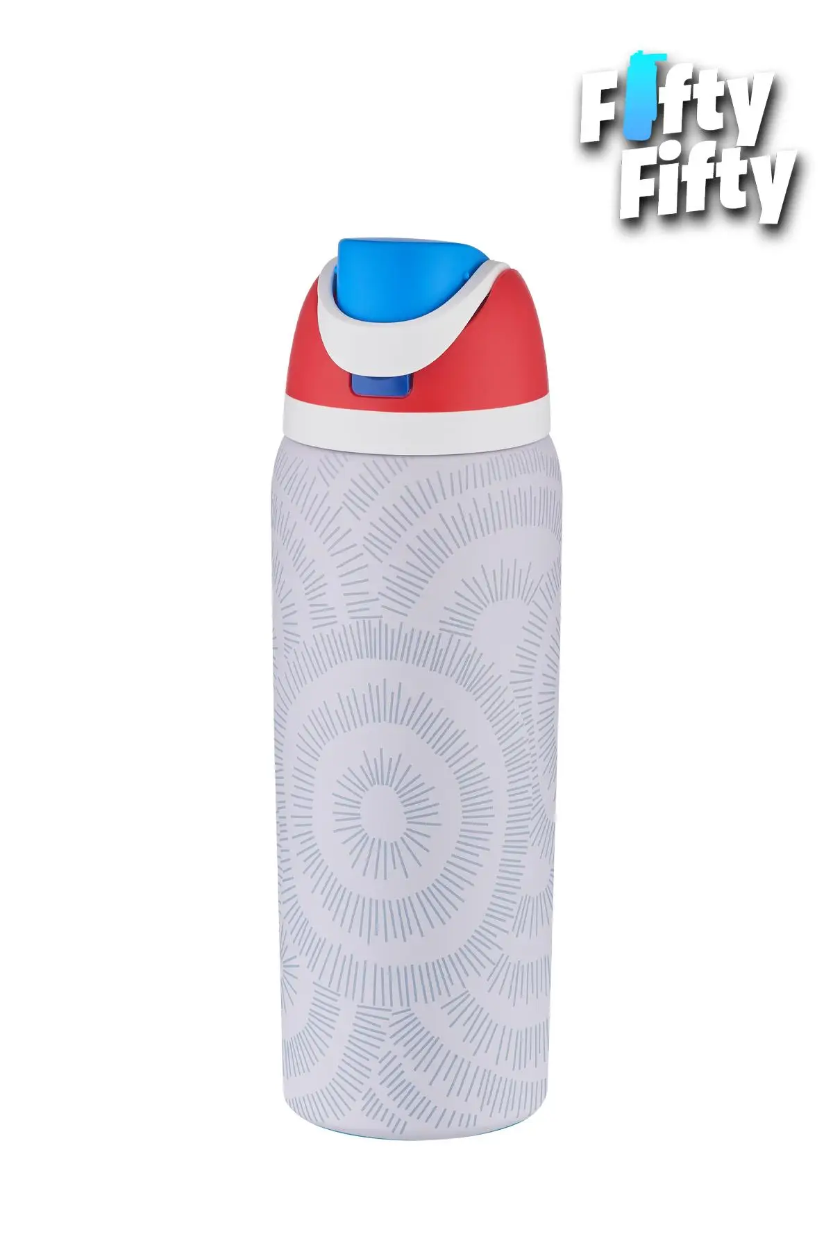Vagonlife 600 ML Tek Kapak Çift Kullanım Pipetli/Pipetsiz Taşıma Kulplu Çelik Termos -FFVGN044ML600Desenli