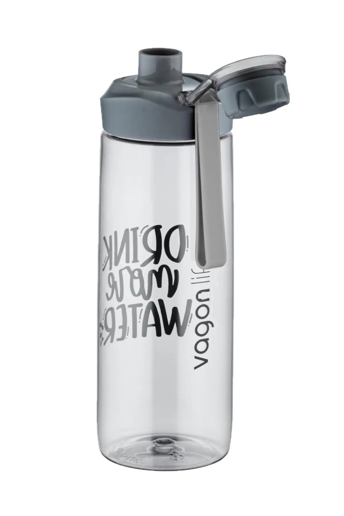 Vagonlife 720 ml Çevir Aç Kapak Tritan Su Matarası -Silikon Taşıma Askısı-Süzgeçli-