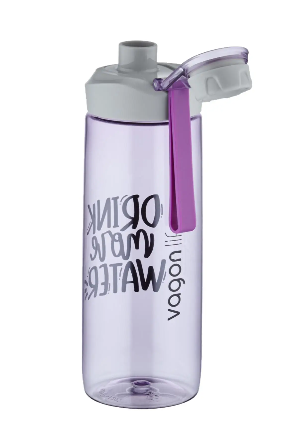 Vagonlife 720 ml Çevir Aç Kapak Tritan Su Matarası -Silikon Taşıma Askısı-Süzgeçli-