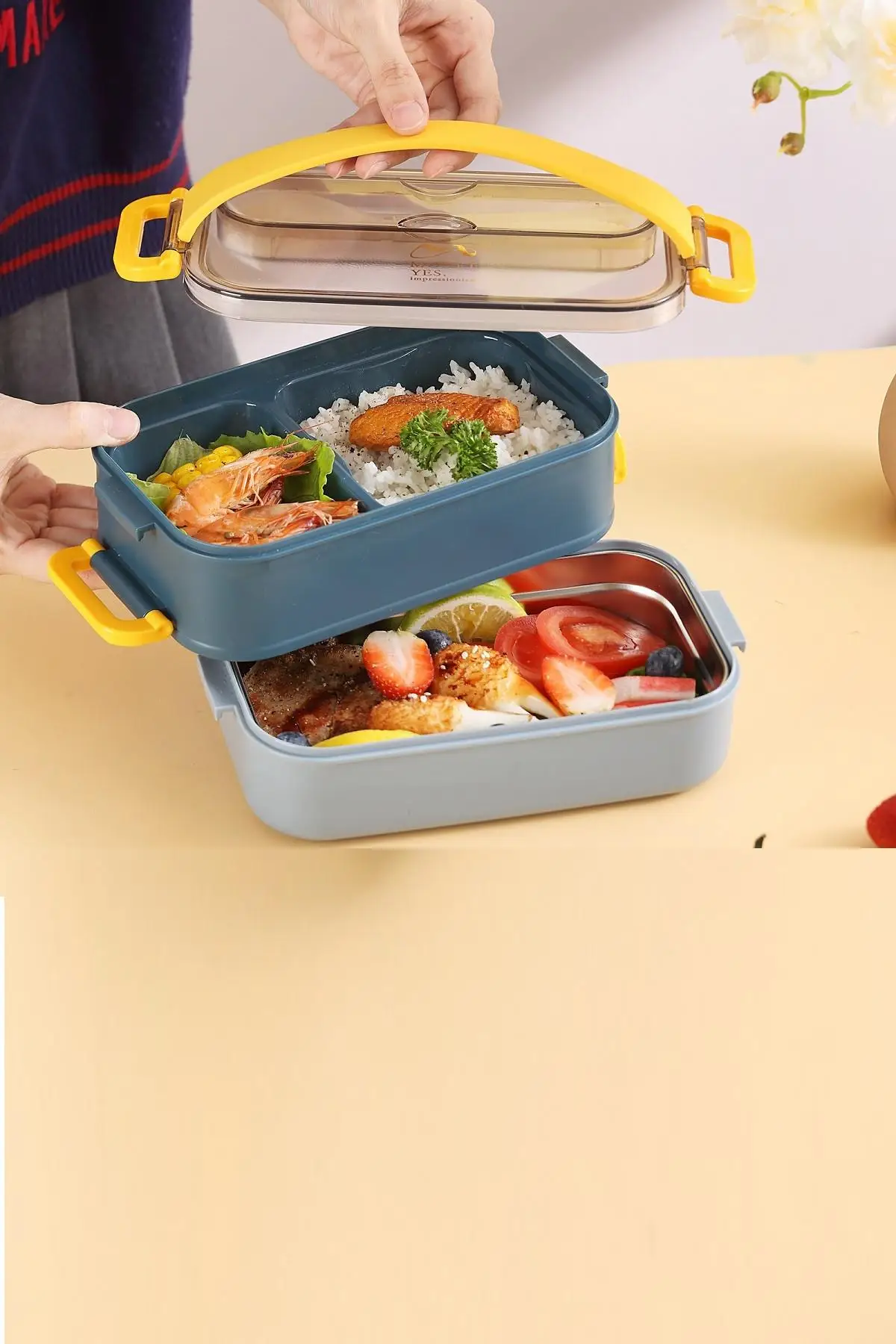 Vagonlife Bento Lunch Box Ofis-Okul İçin Yeni Nesil Sefer Tası -Çorba Kaseli Model-Paslanmaz Çelik 465