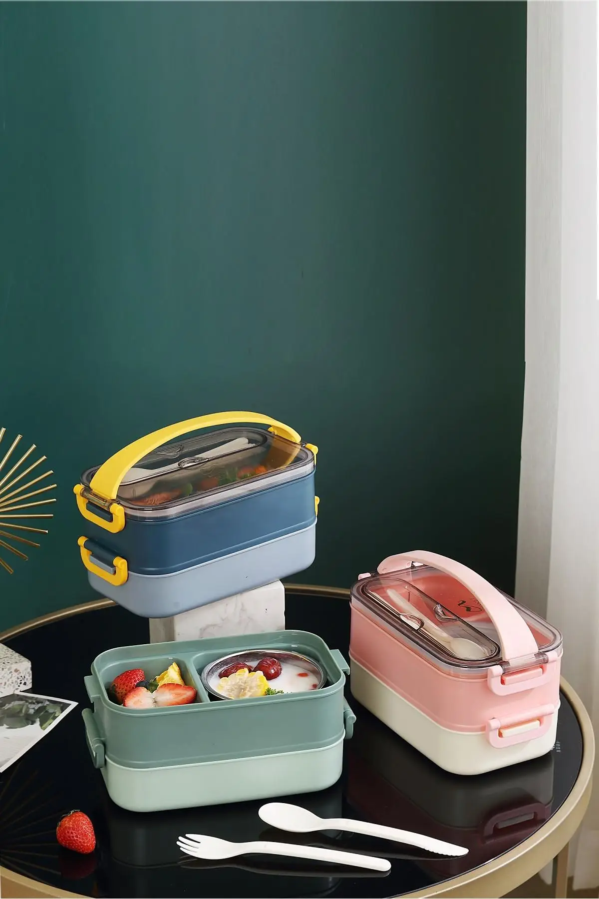 Vagonlife Bento Lunch Box Ofis-Okul İçin Yeni Nesil Sefer Tası -Çorba Kaseli Model-Paslanmaz Çelik 465