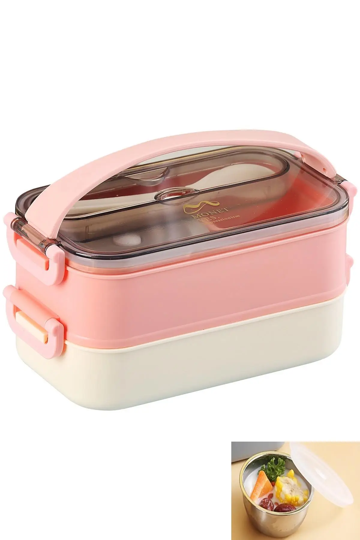 Vagonlife Bento Lunch Box Ofis-Okul İçin Yeni Nesil Sefer Tası -Çorba Kaseli Model-Paslanmaz Çelik 465