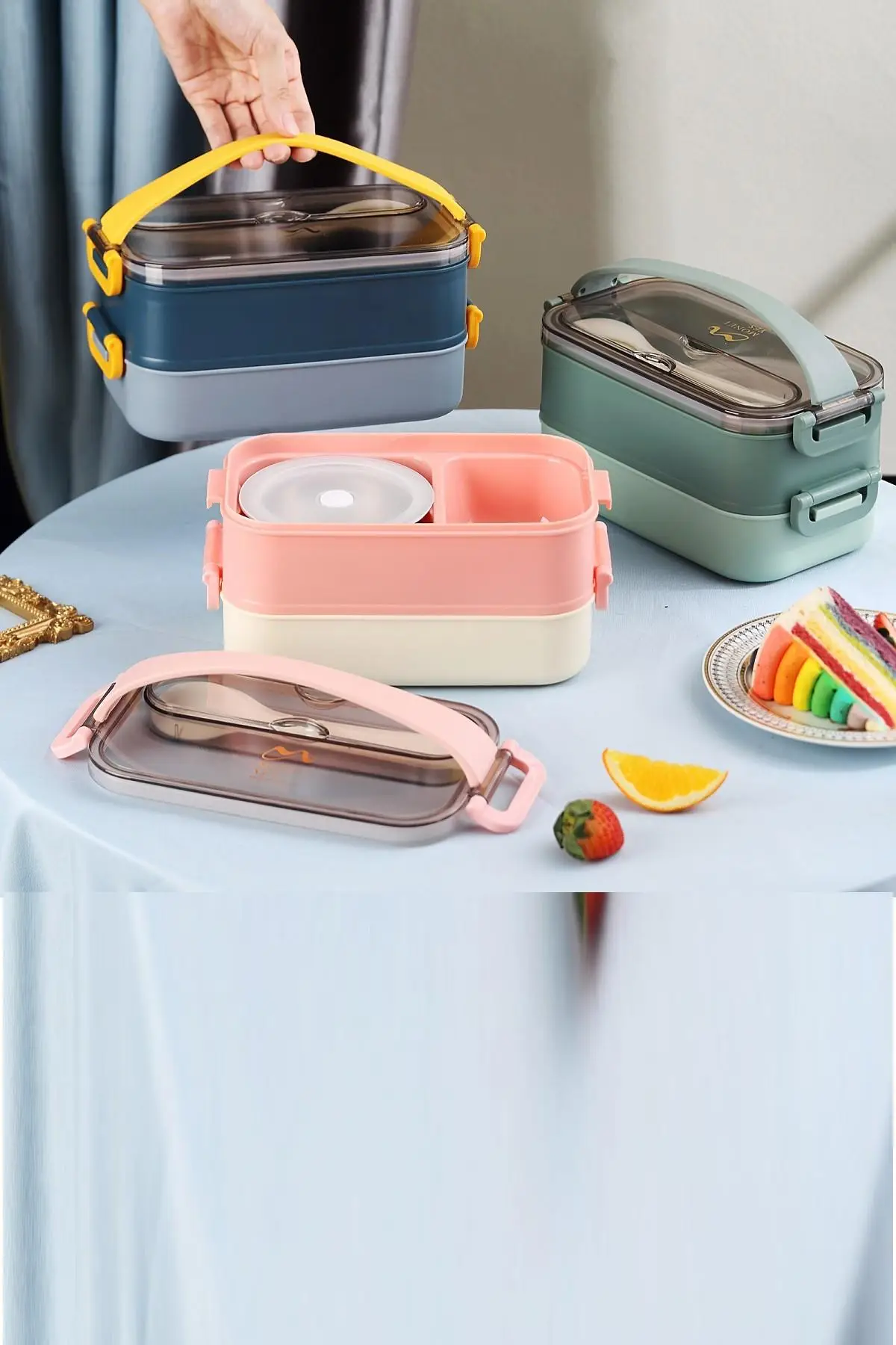 Vagonlife Bento Lunch Box Ofis-Okul İçin Yeni Nesil Sefer Tası -Çorba Kaseli Model-Paslanmaz Çelik 465