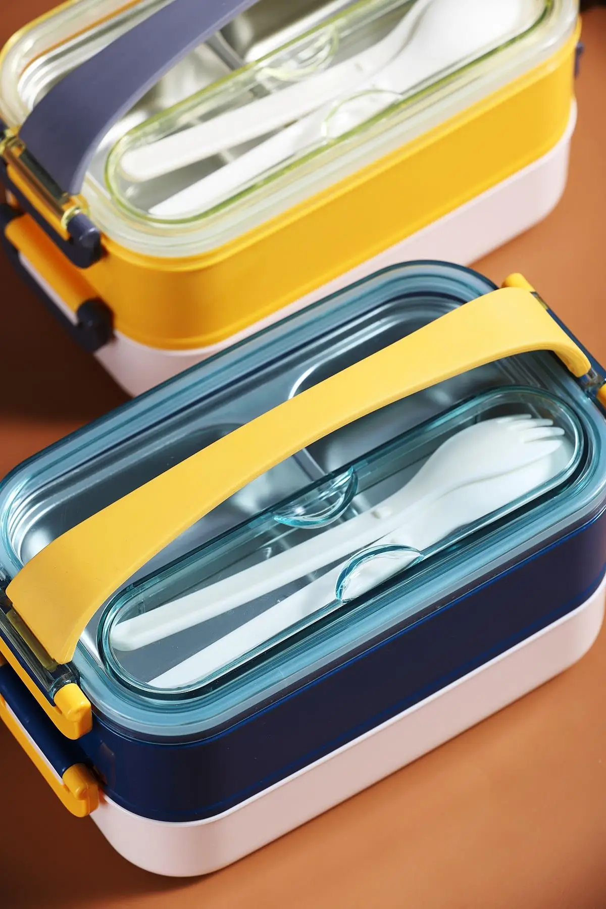 Vagonlife Bento Lunch Box Ofis-Okul İçin Yeni Nesil Sefer Tası Taşınabilir Yemek Kutusu Çelik FF462