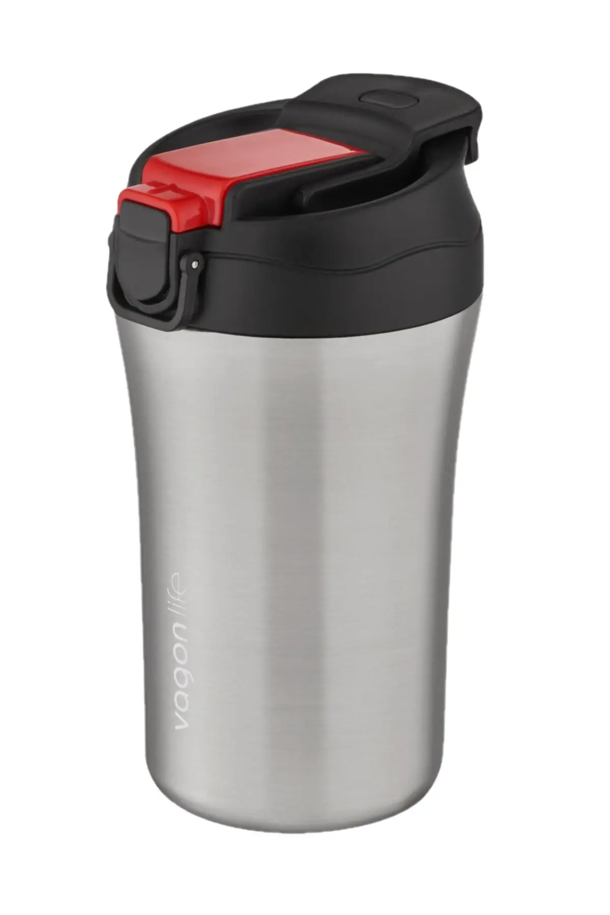 Vagonlife FiftyFifty Çift Kapak Sistemli Pipetli/Pipetsiz 400ml Çelik Mug FF2004VGN