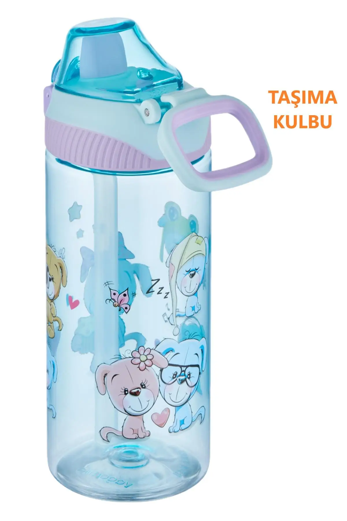Vagonlife FiftyFifty Tritan 500 ml Silikon Pipetli Çocuk Su Matarası
