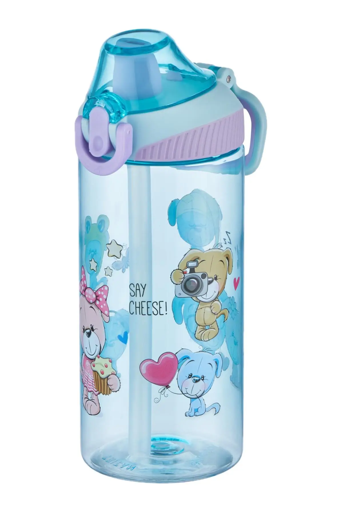 Vagonlife FiftyFifty Tritan 500 ml Silikon Pipetli Çocuk Su Matarası