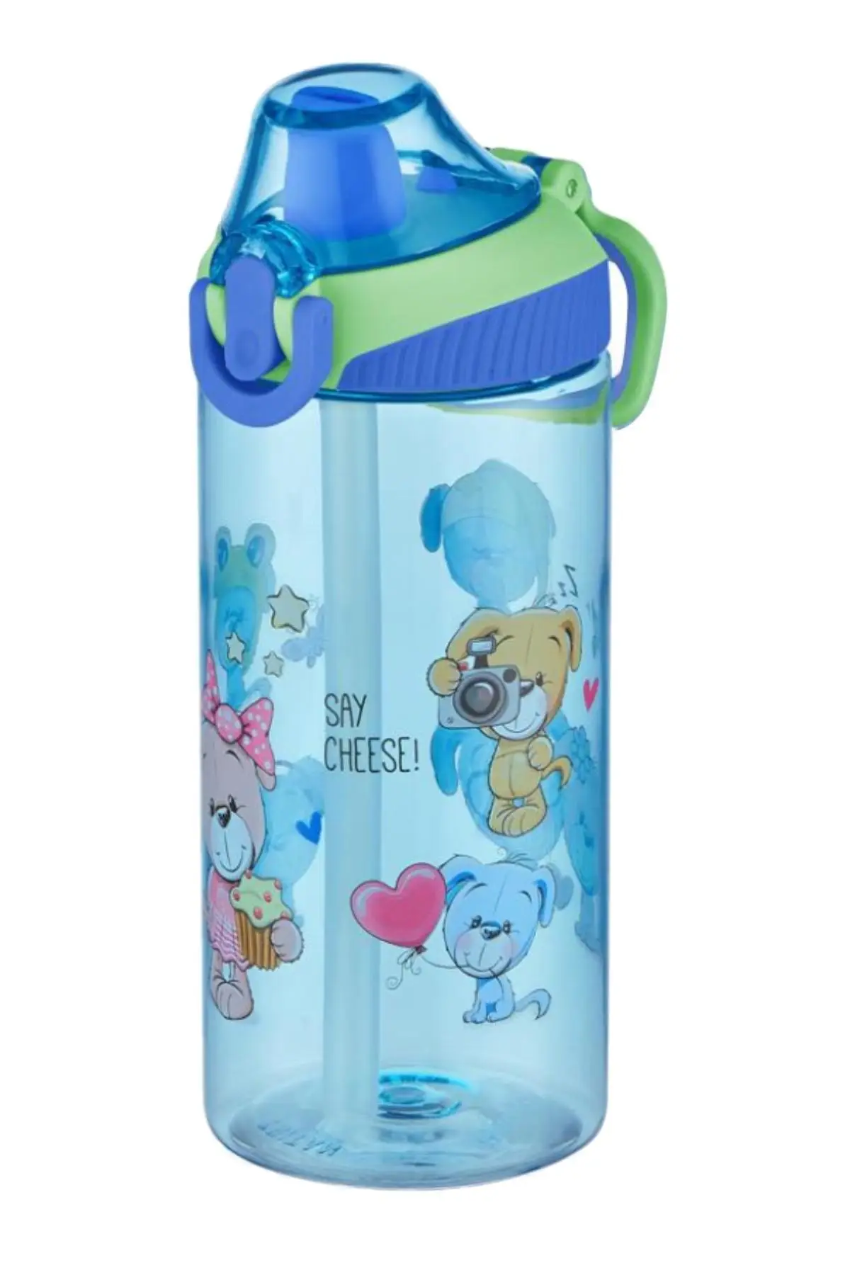 Vagonlife FiftyFifty Tritan 500 ml Silikon Pipetli Çocuk Su Matarası