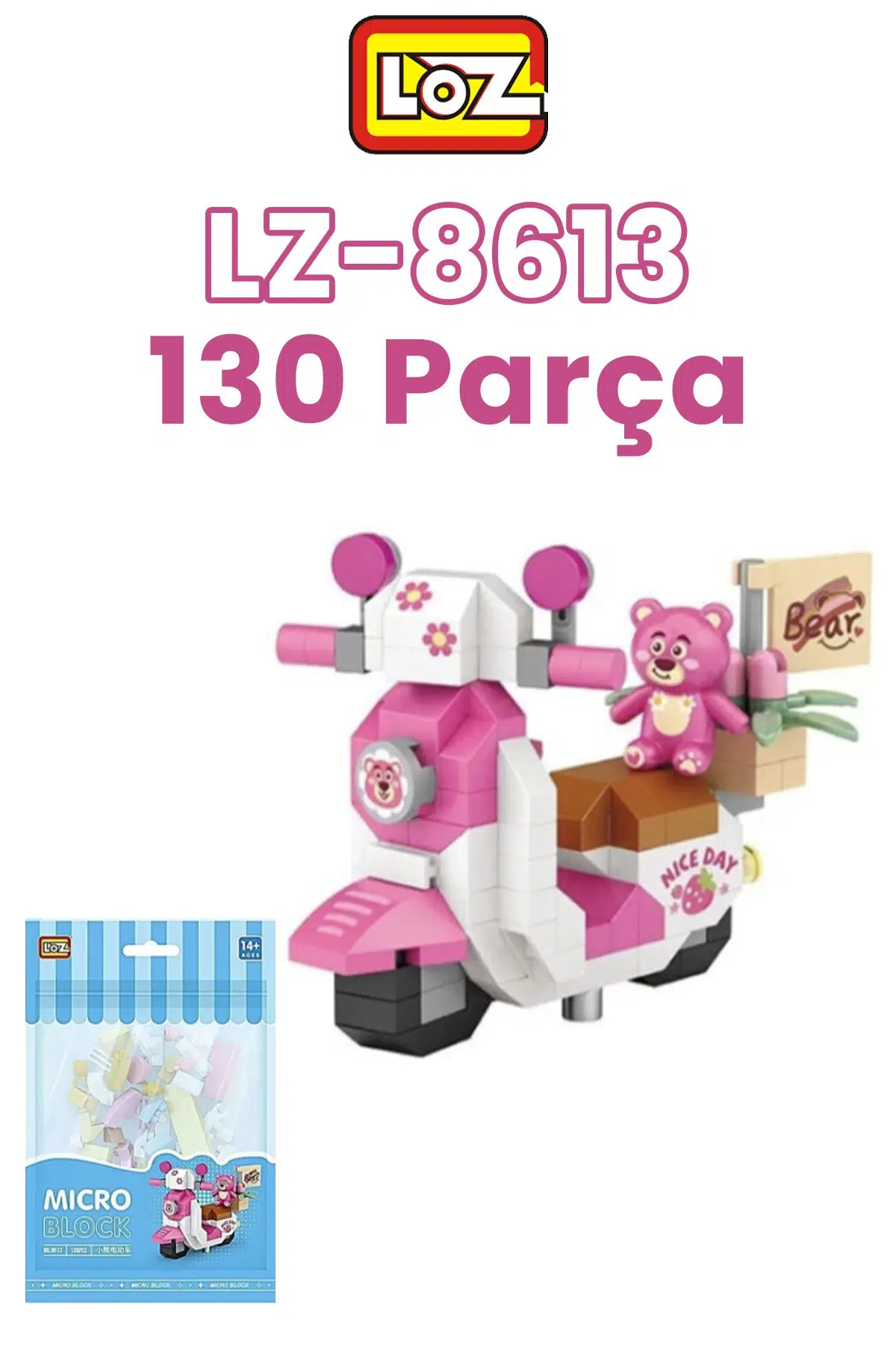 Vagonlife Loz Micro Block 2'li Motor Seti 2 Farklı Model Dekoratif Oyuncak Yapım Seti Yapı Blok Seti