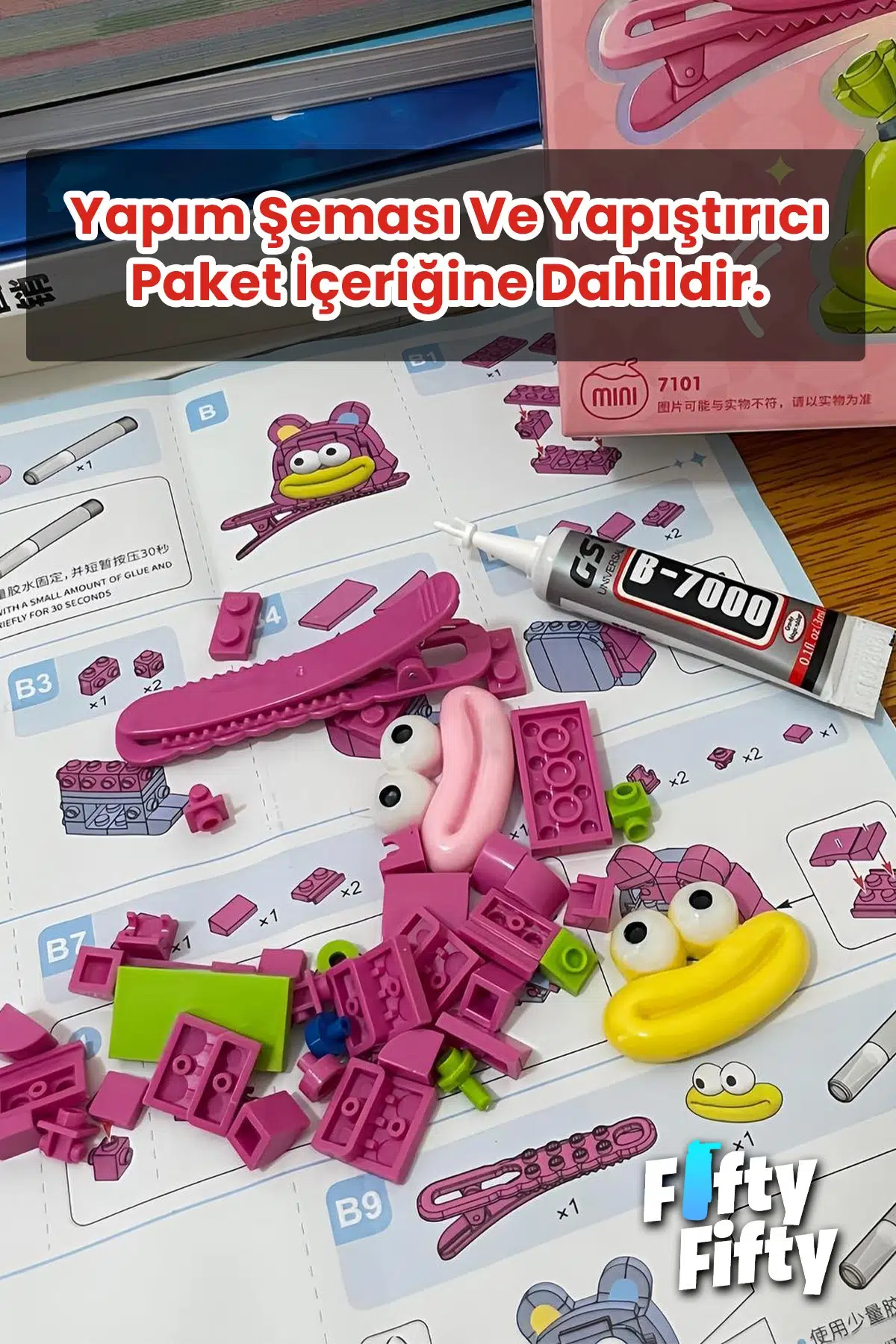 Loz Sretty Serisi 2'li Saç Tokası Oyuncak Yapım Seti &amp; Blok --FFTOKA