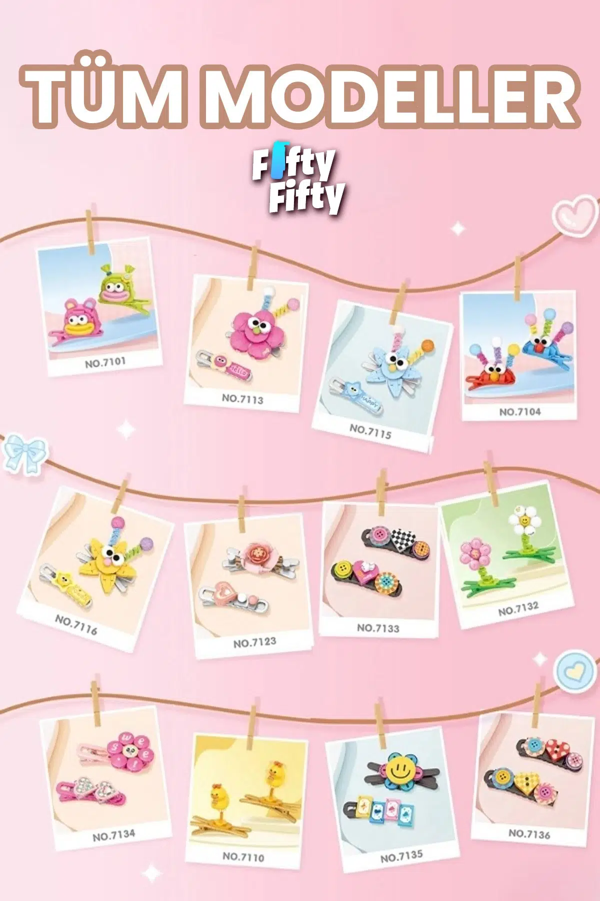 Loz Sretty Serisi 2'li Saç Tokası Oyuncak Yapım Seti &amp; Blok --FFTOKA