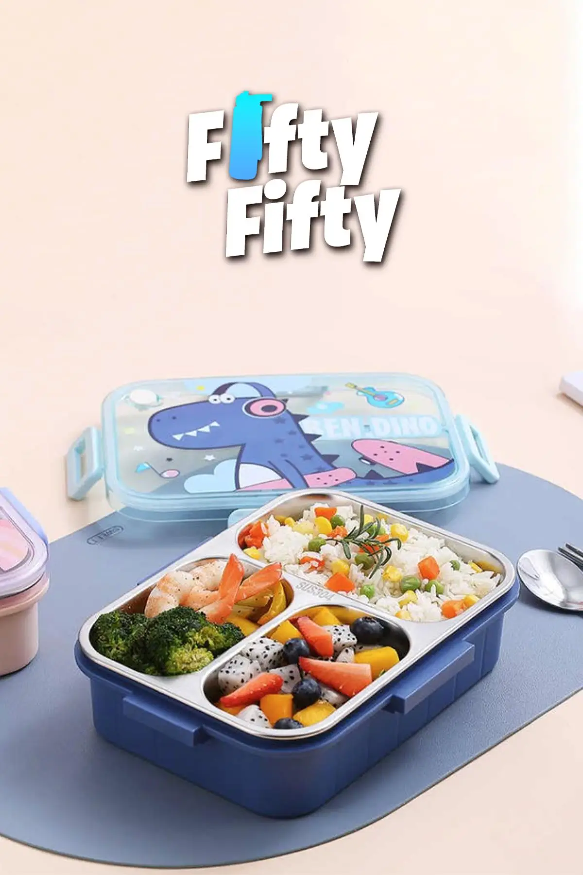 Vagonlife Lunch Box 750 ML (Sızdırmaz,Karışmaz Üç Bölmeli) Yeni Nesil Sefer Tası-FFLBOX50555
